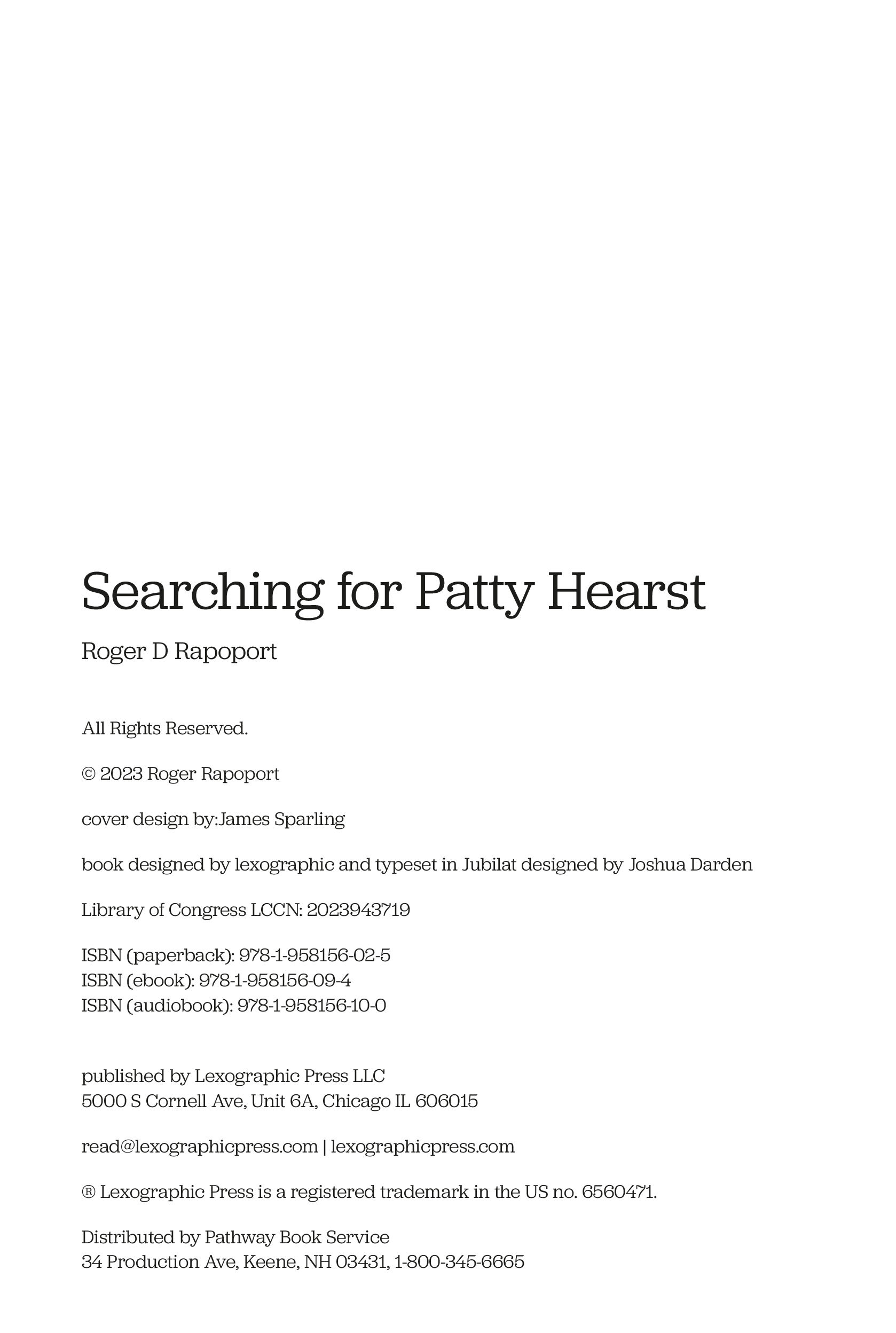 Book publisher page