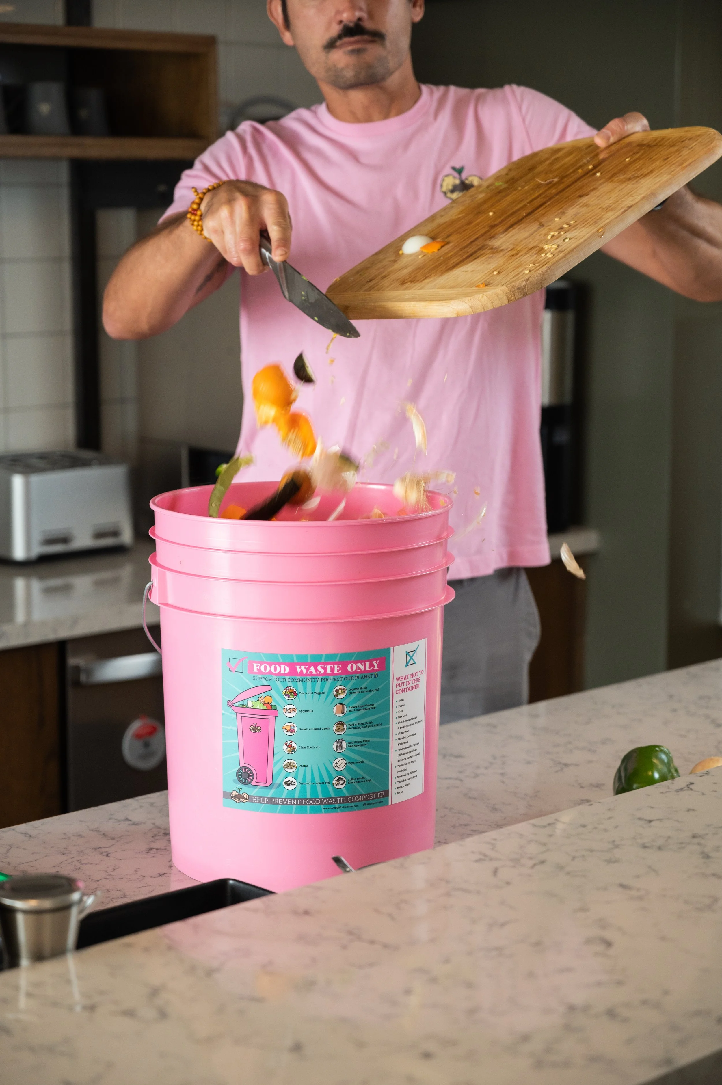 Pink Bucket — Compost