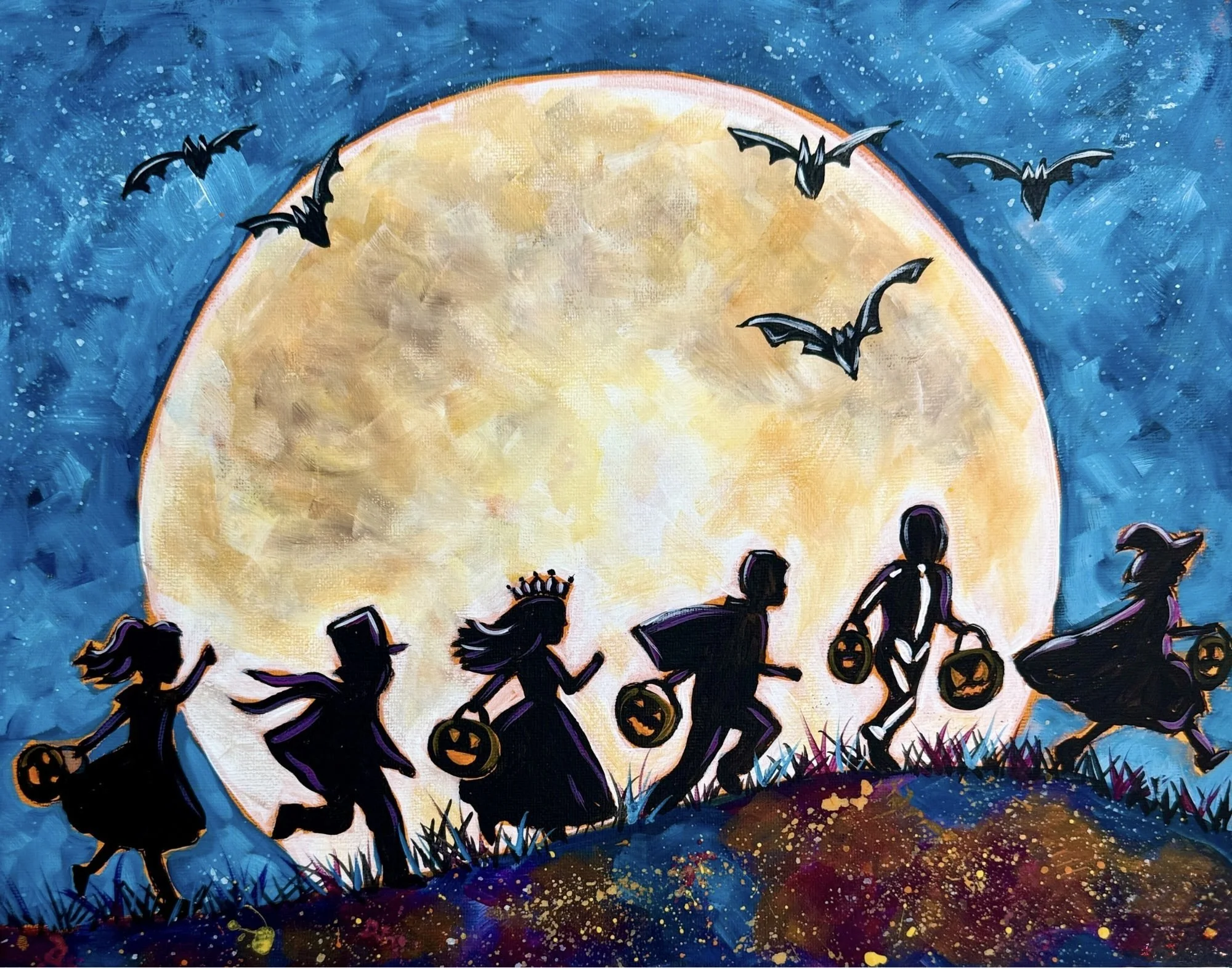 👻🎃 Trick-or-Treat Paint Night 🦇🌙