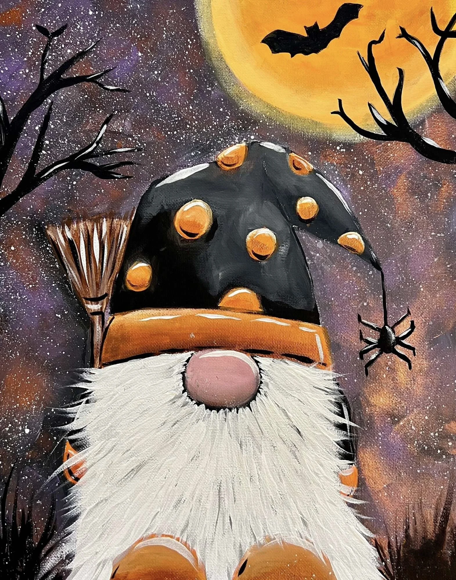 🎃🧙♂️ Halloween Gnome Paint Night ✨