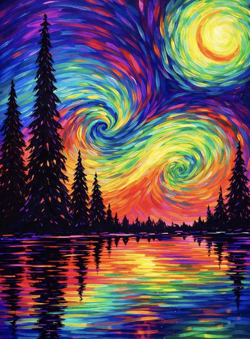✨ Van Gogh Glow ✨ Blacklight Paint Night