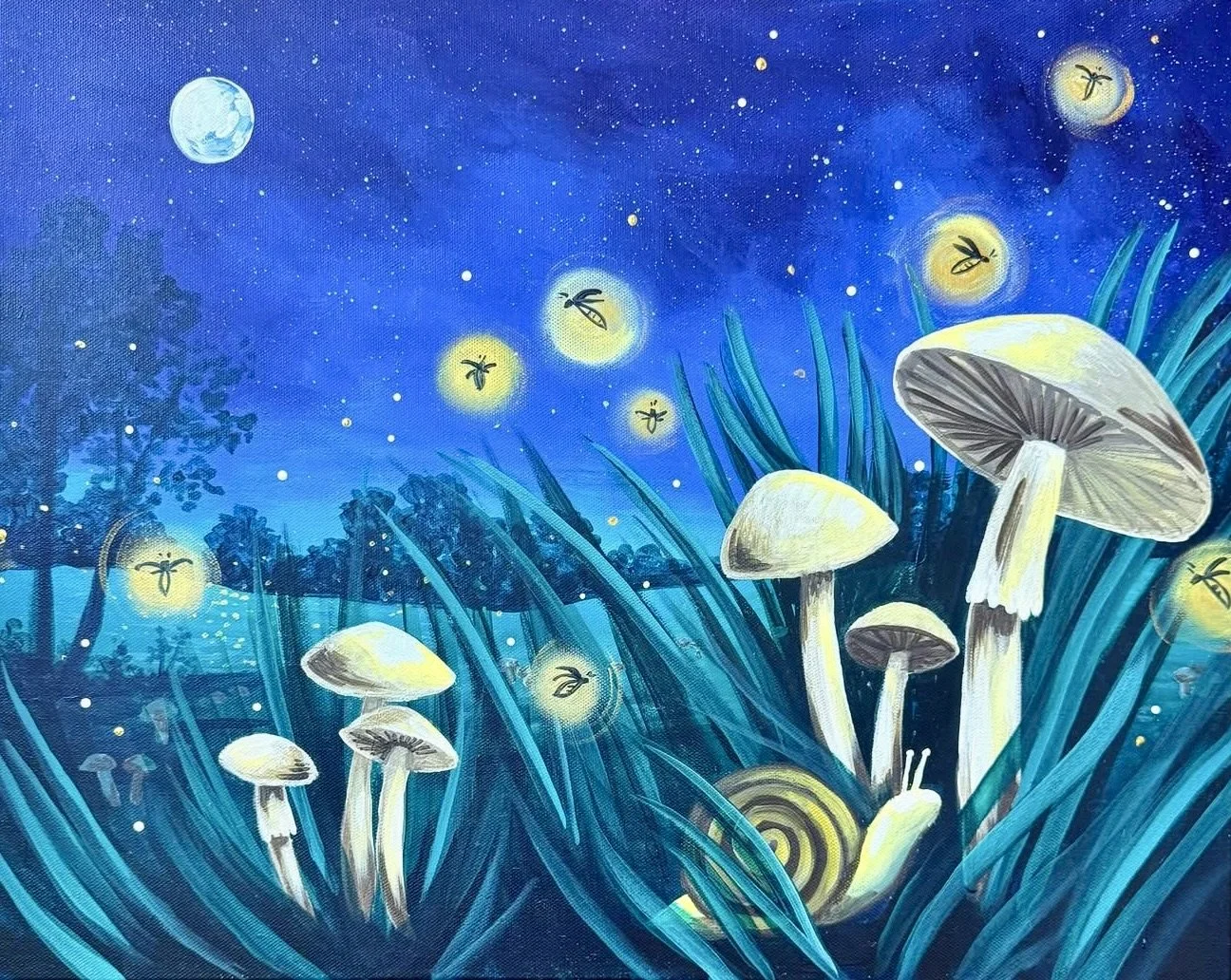 Snail in the Moonlight