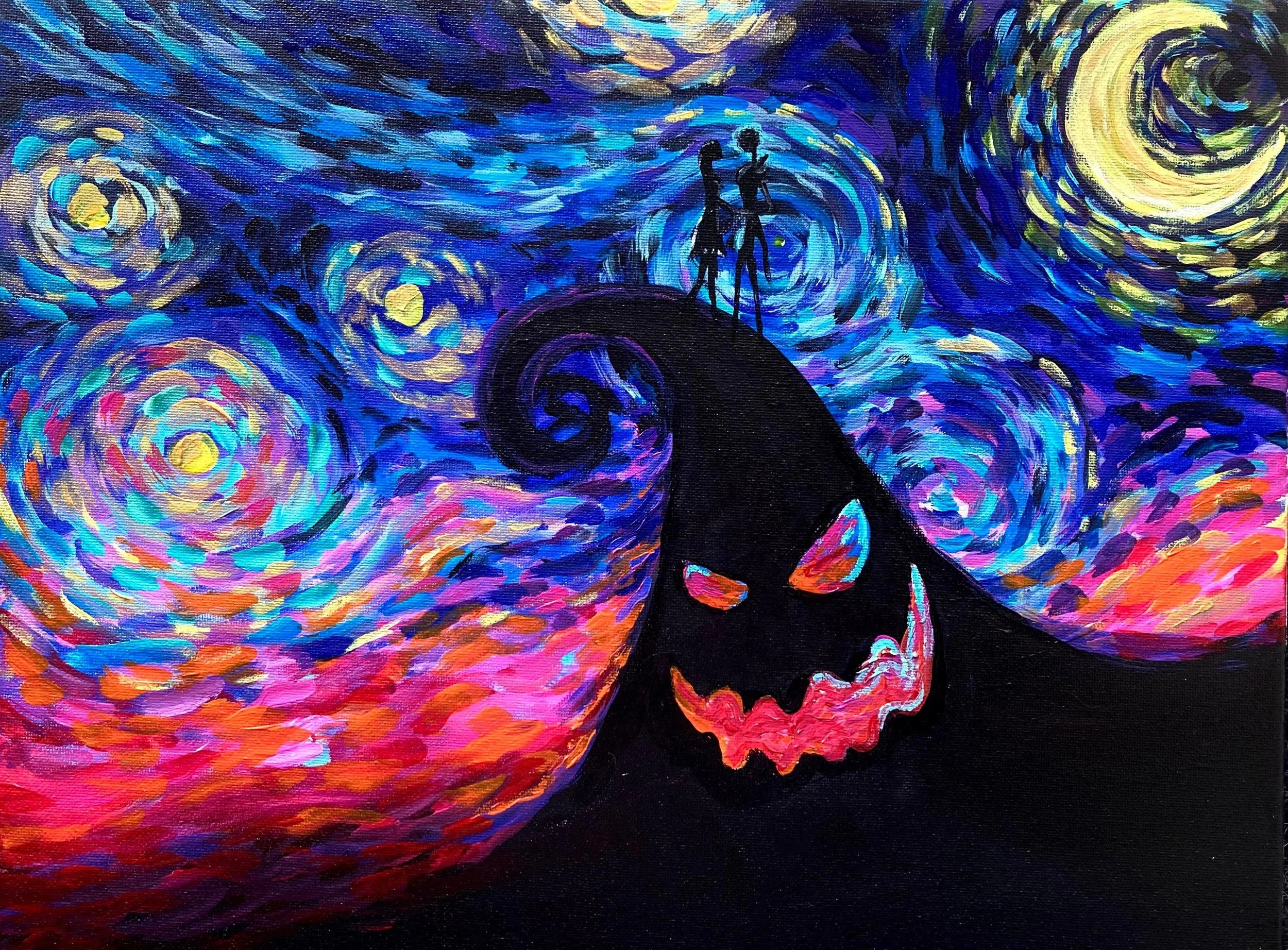 Nightmare Before Halloween Black Light Paint Night