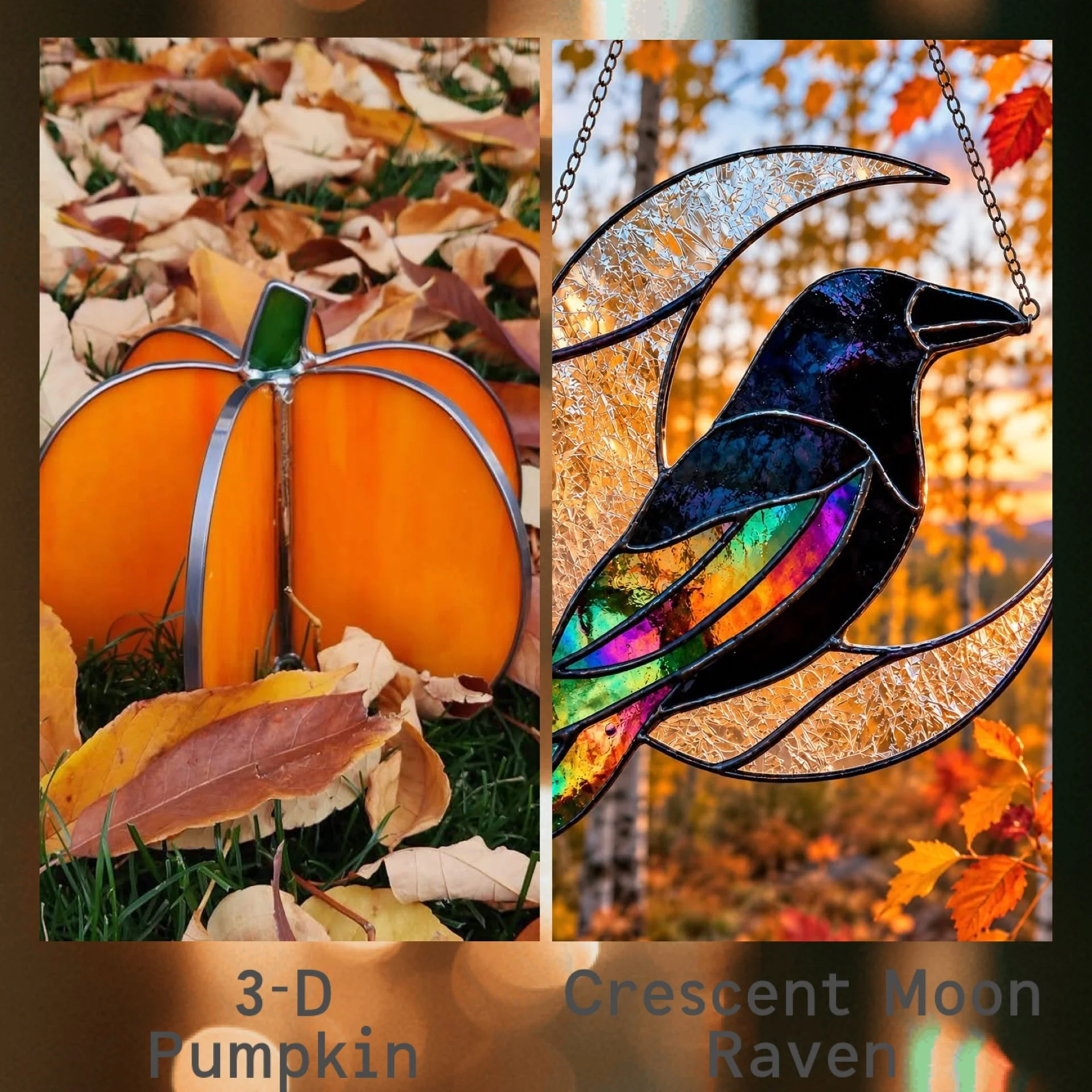 3-D Pumkin(s) OR Raven Stained Glass Workshop