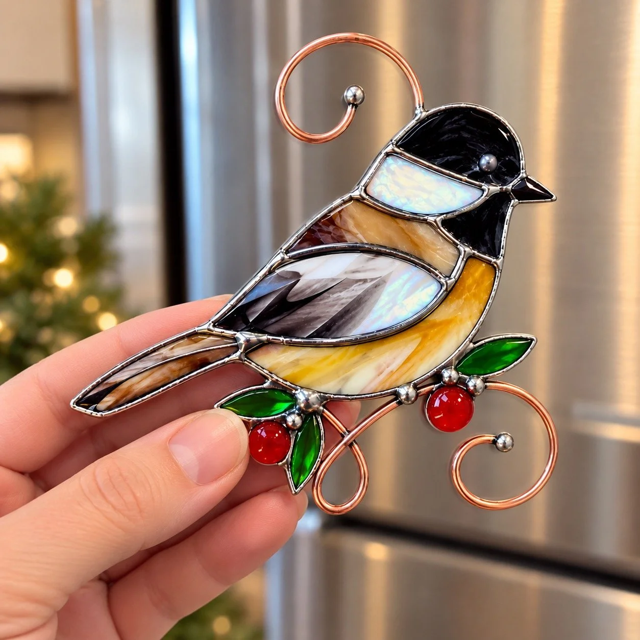 Chickadee Magnet Stained Glass Workshop