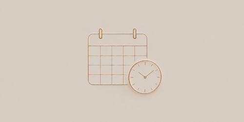 Calendar and clock