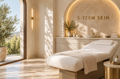 A welcoming S-TEEM SKIN treatment space