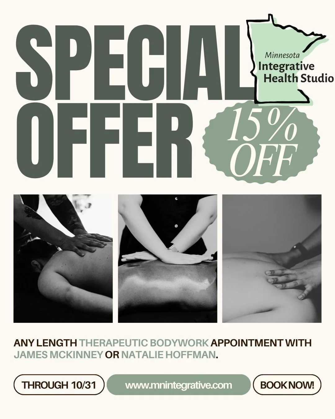 Therapeutic Bodywork Offer!