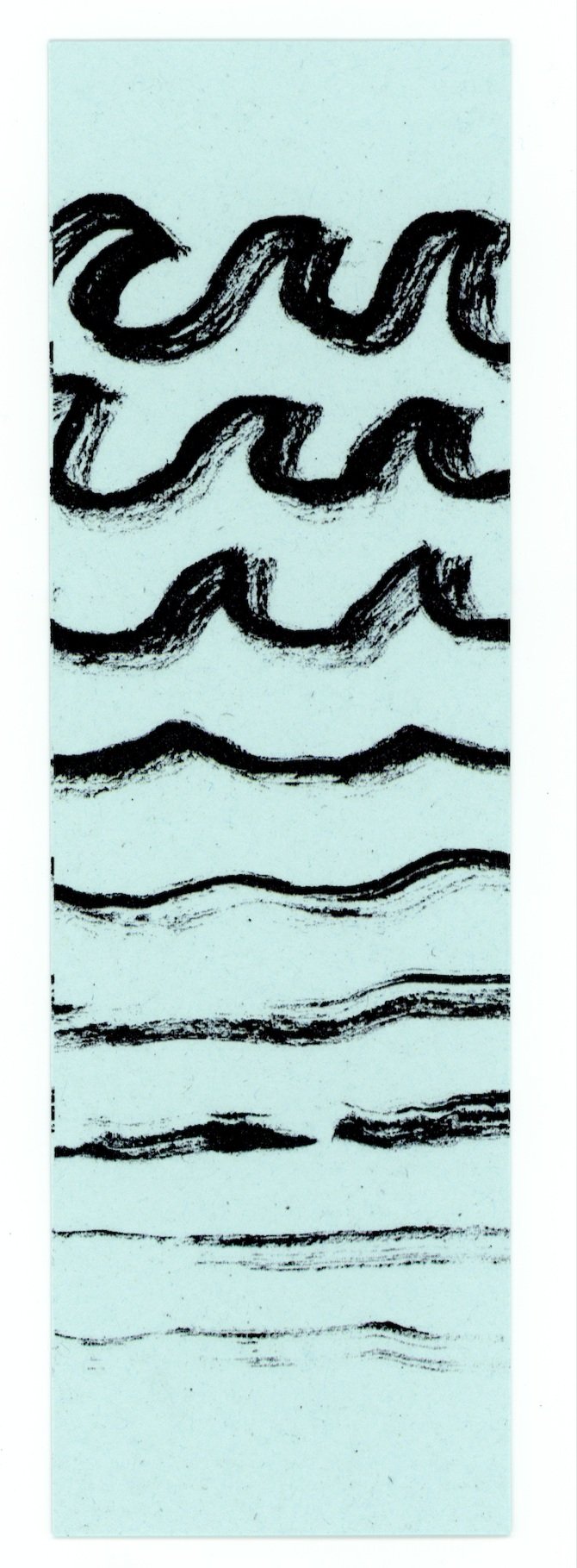Detail from Ink drawing and design for Woodland Patterns 2025 bookmark. (2025)