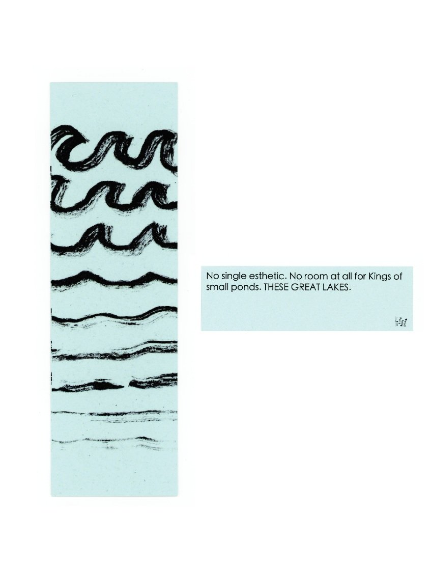Ink drawing and design for Woodland Patterns 2025 bookmark. (2025)