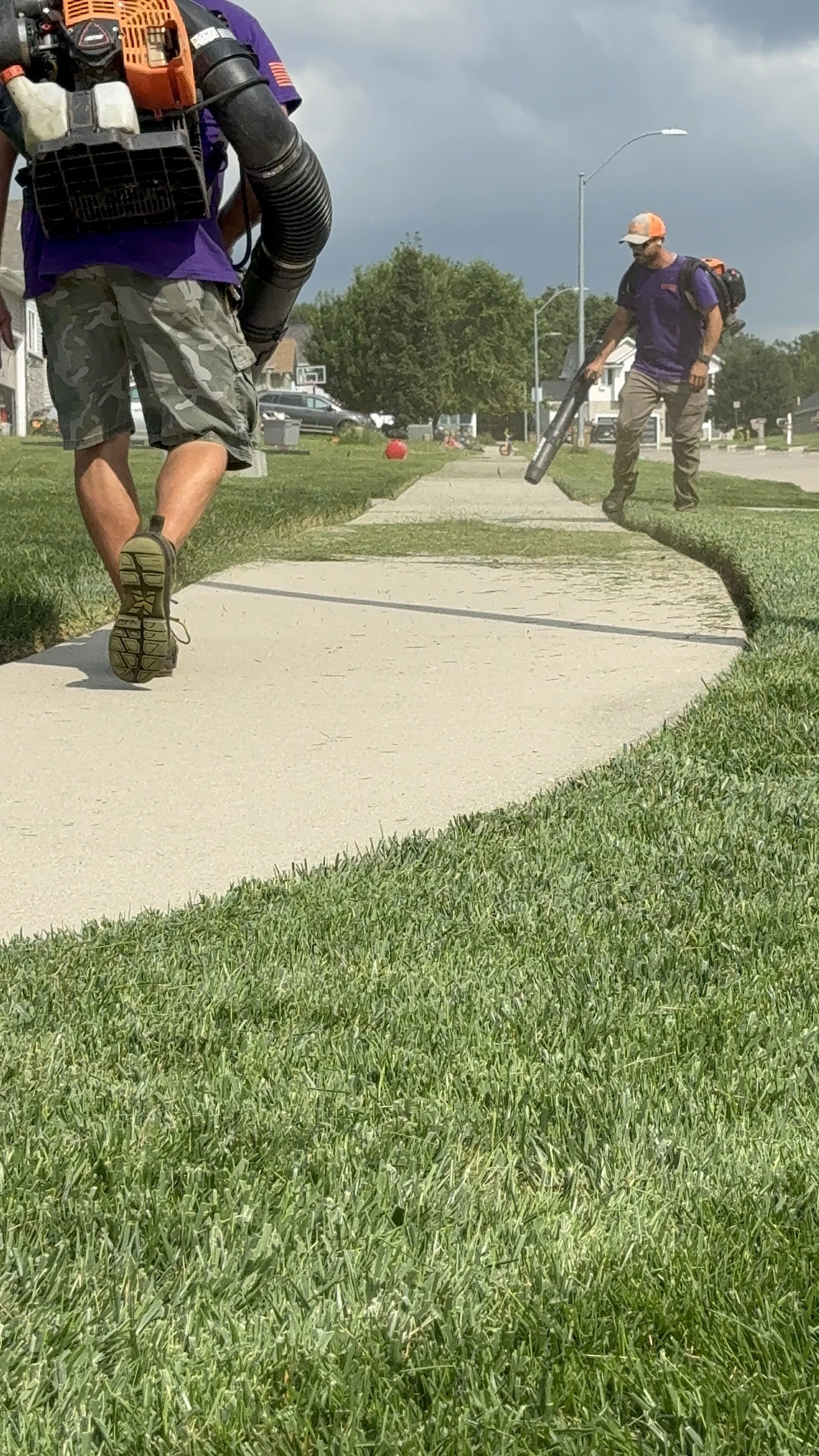 Final tidy blow off in Pleasant Hill, IA