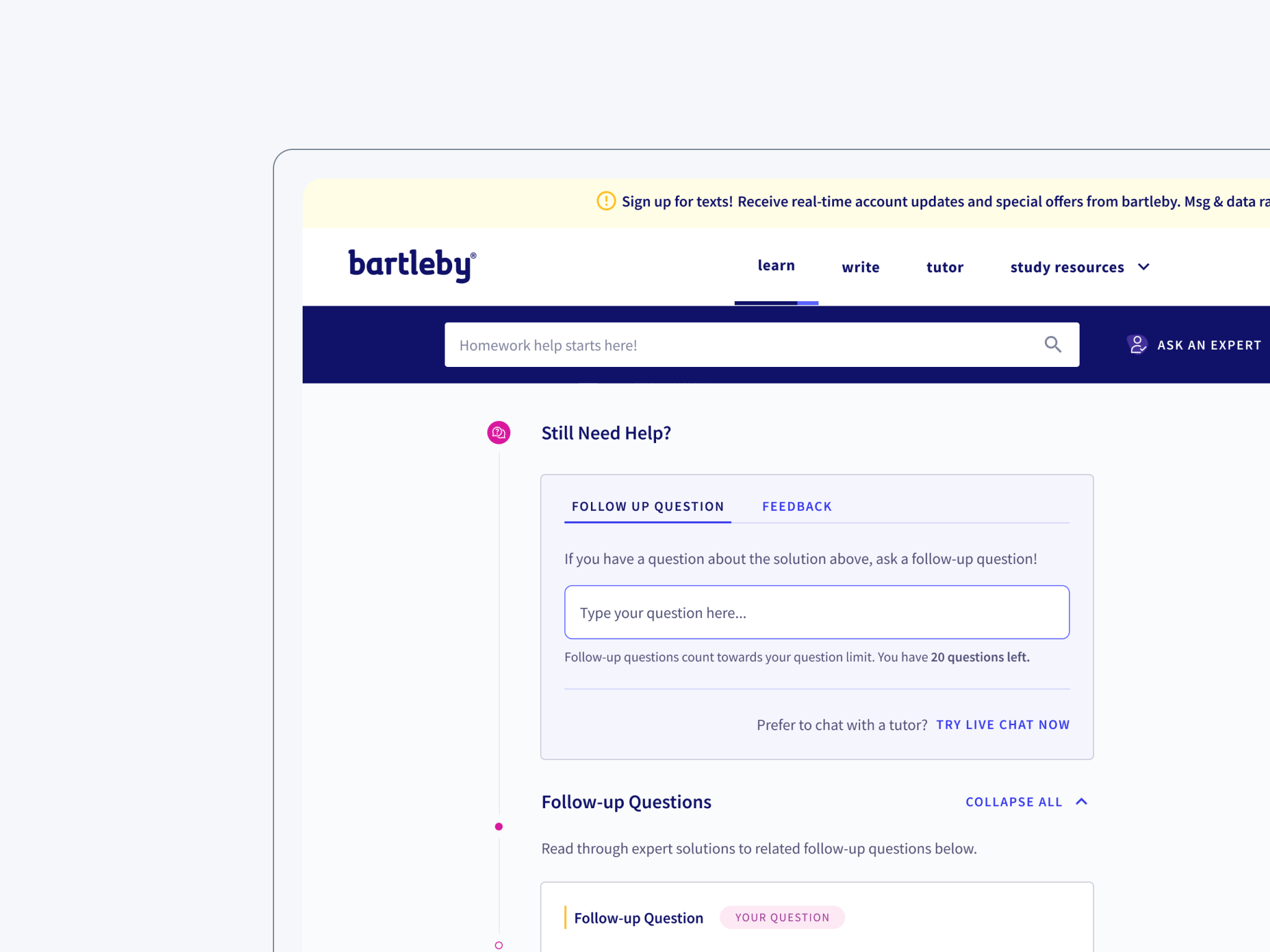 Threaded Q&A | Bartleby