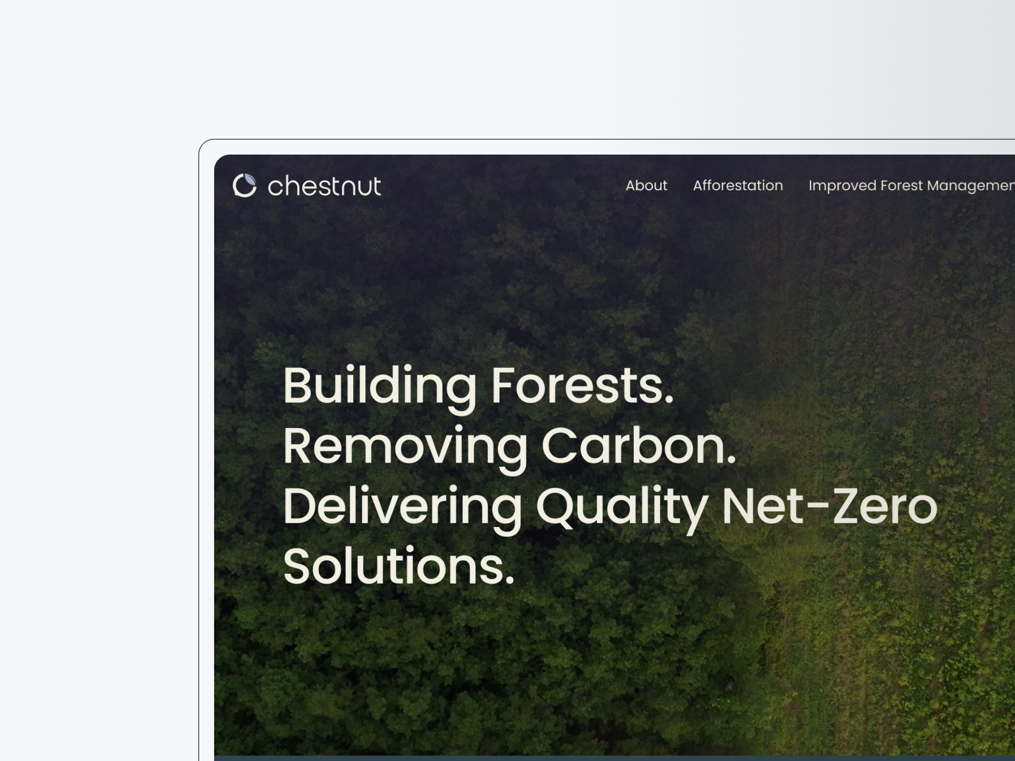 Chestnut Carbon | Website UI