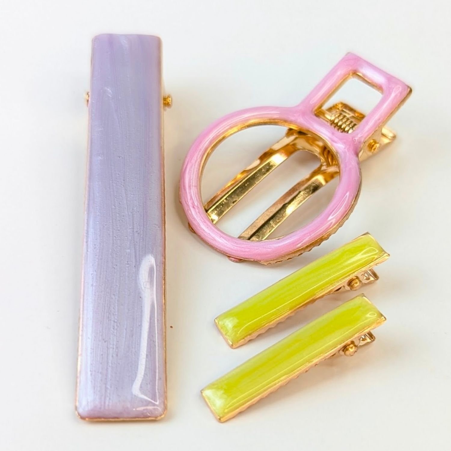 Pastel Hair Clips for short or long hair