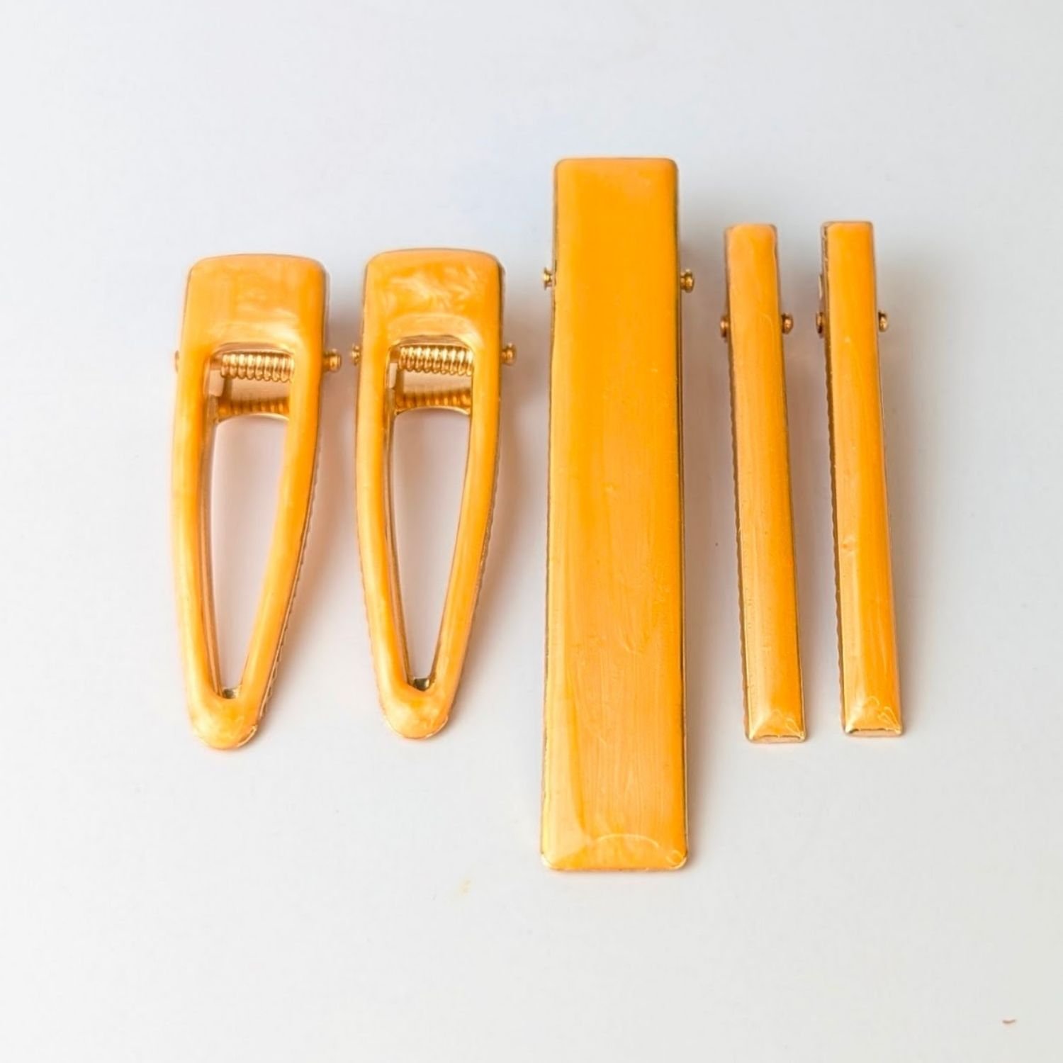 Creamsicle Orange Hair Clips