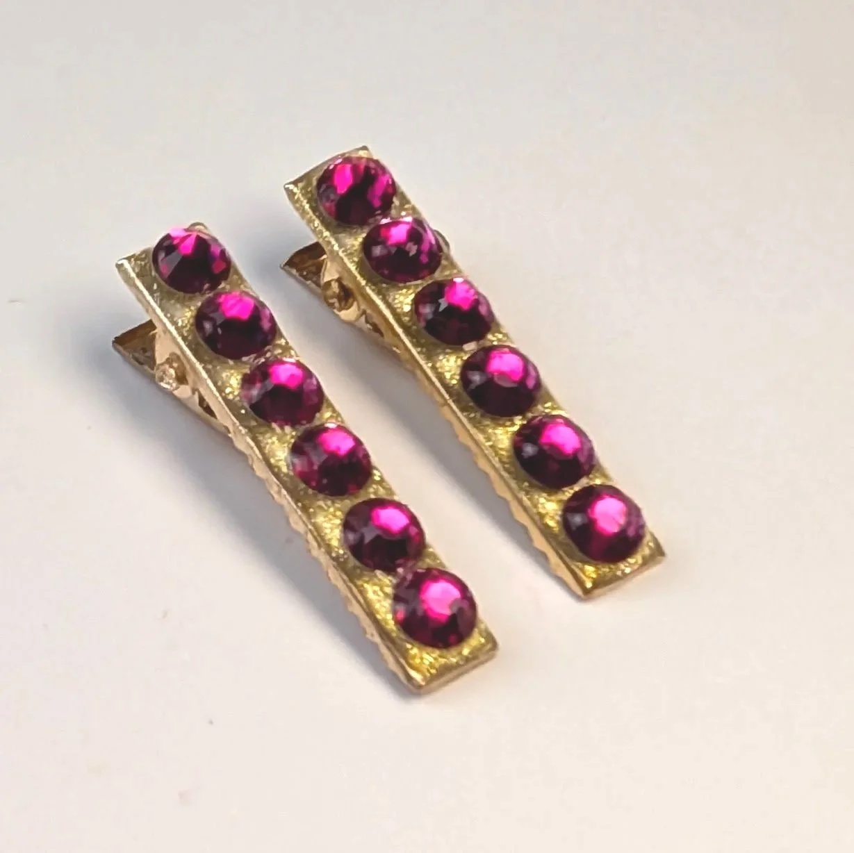 Day 2: Frida Barrette with Ruby Red Rhinestones