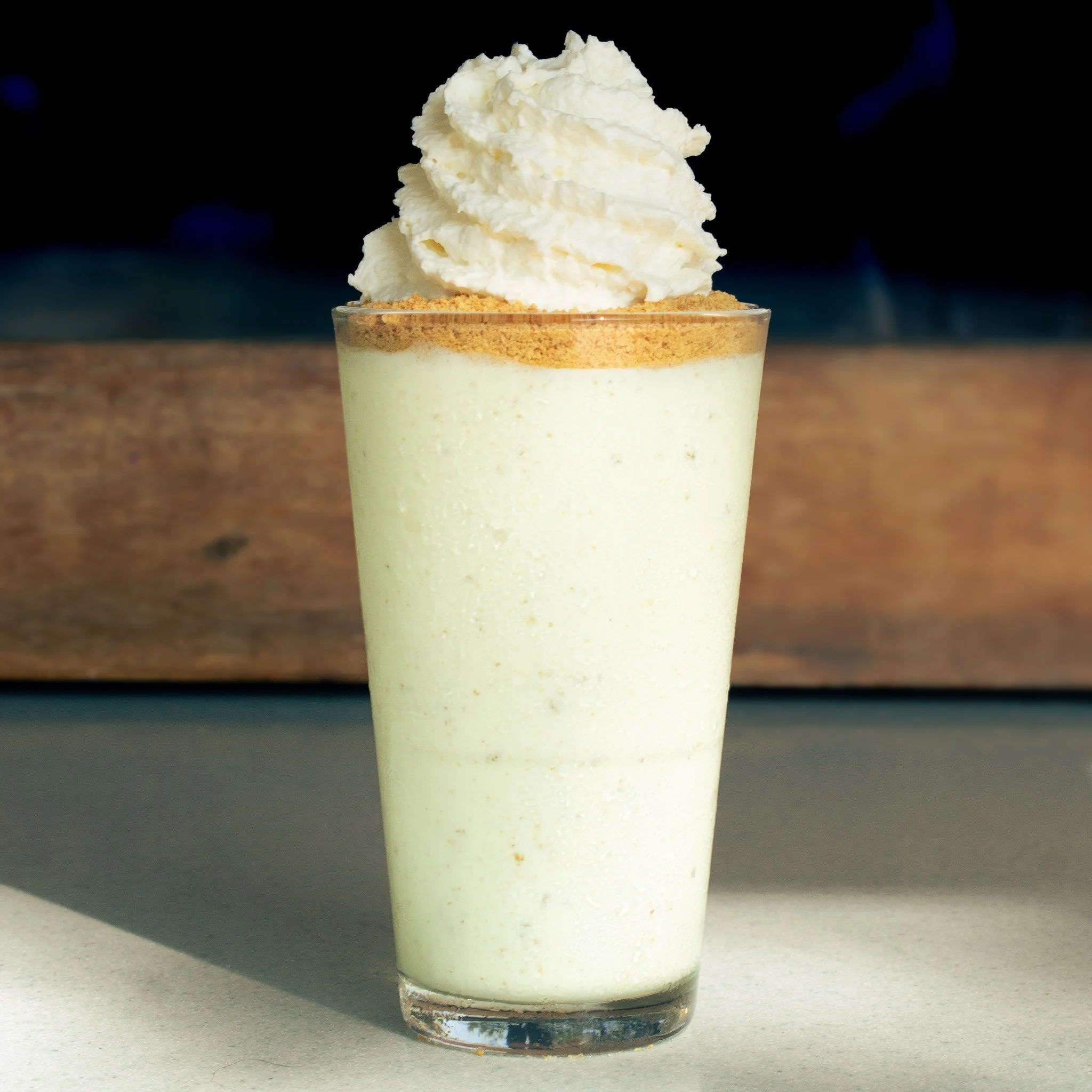 🍋&zwj;🟩☀️Jonesin&rsquo; for a little summer? A sip of Key Lime Pie Milkshake might take the edge off. A vanilla custard base swirled with Key lime pie filling and ginger cookie crumbles, topped with whipped cream and a sprinkle of graham cracker cr