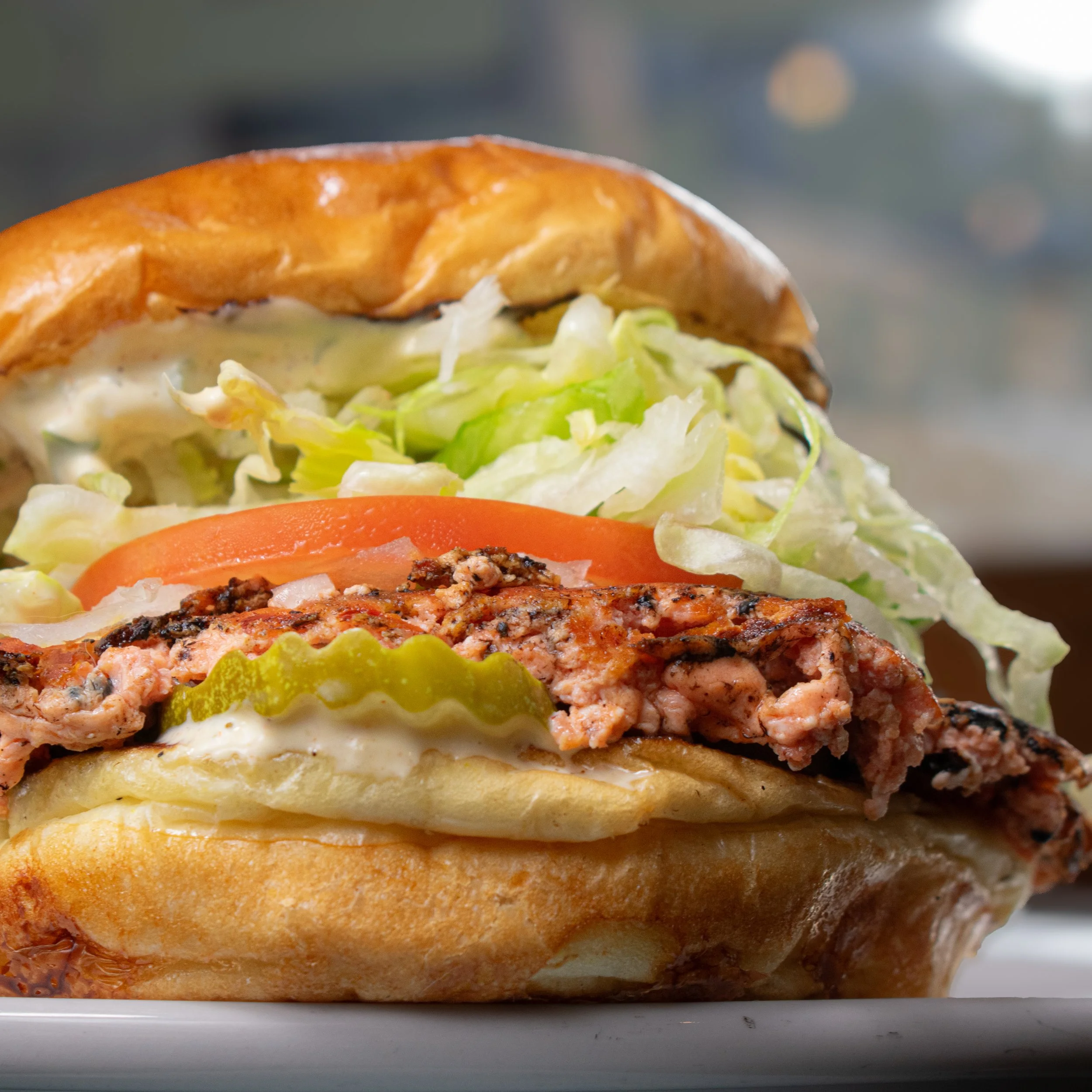 Fiamma Burger Wild Salmon Smash Burger