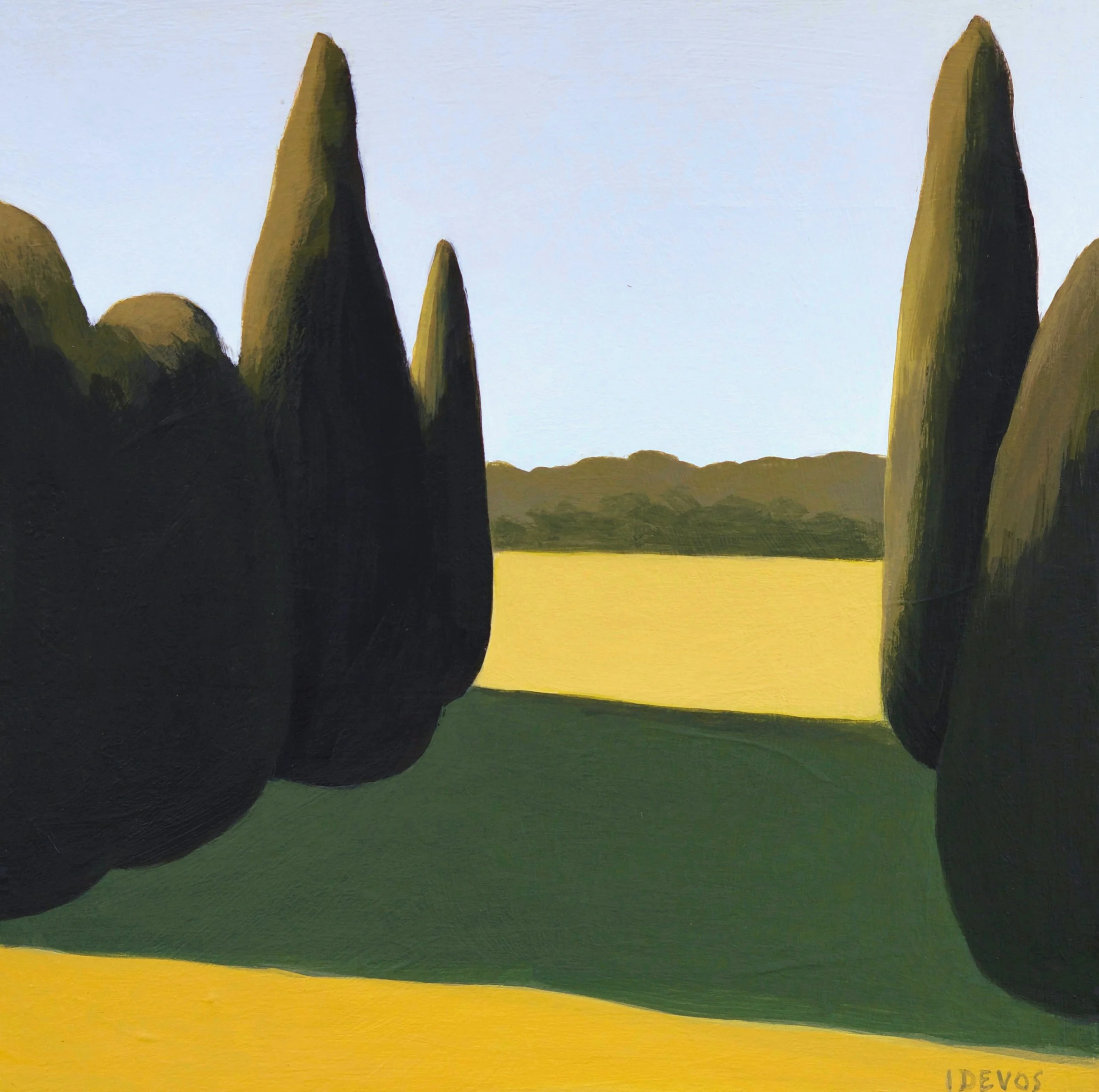 Isabelle Devos_Looking To the Fields_lowres_20 x 20cm_acrylic on birch panel_2025.jpeg