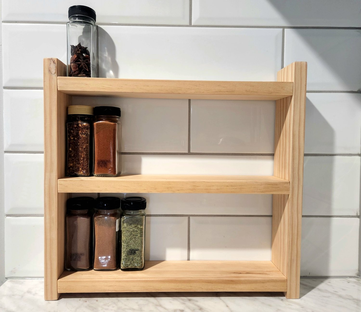 Oak Spice Rack  Stained Oak Spice Rack - The Spice House