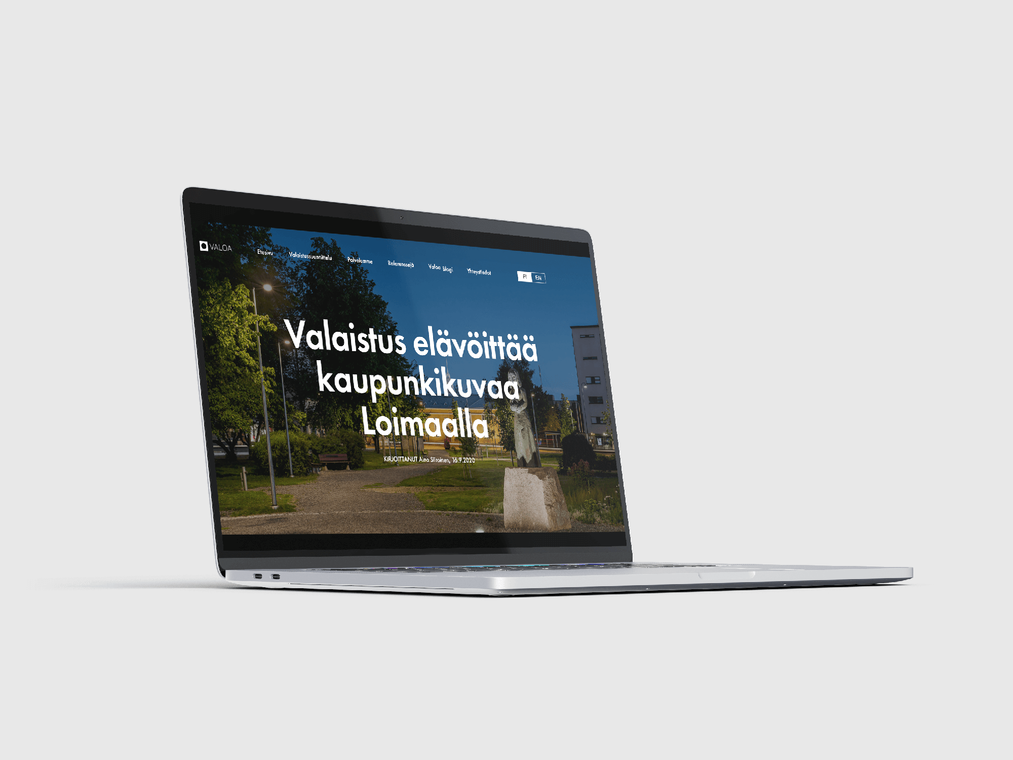 ‹aloa design – Valaistus elävöittää kaupunkikuvaa Loimaalla
