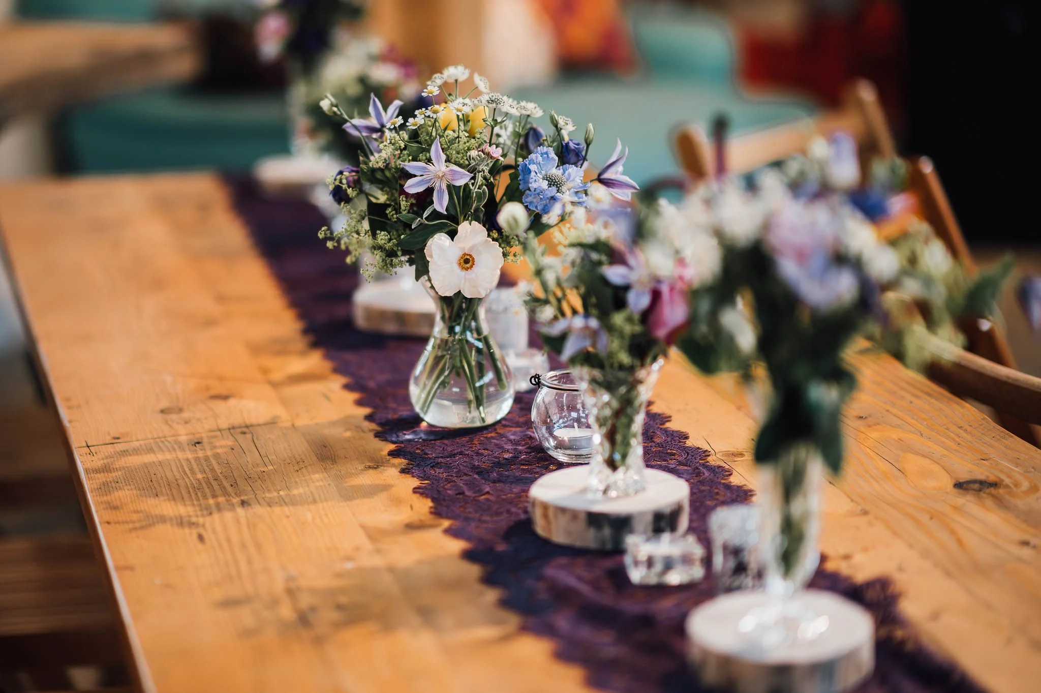 Mini log slices for hire - Mae & Maple