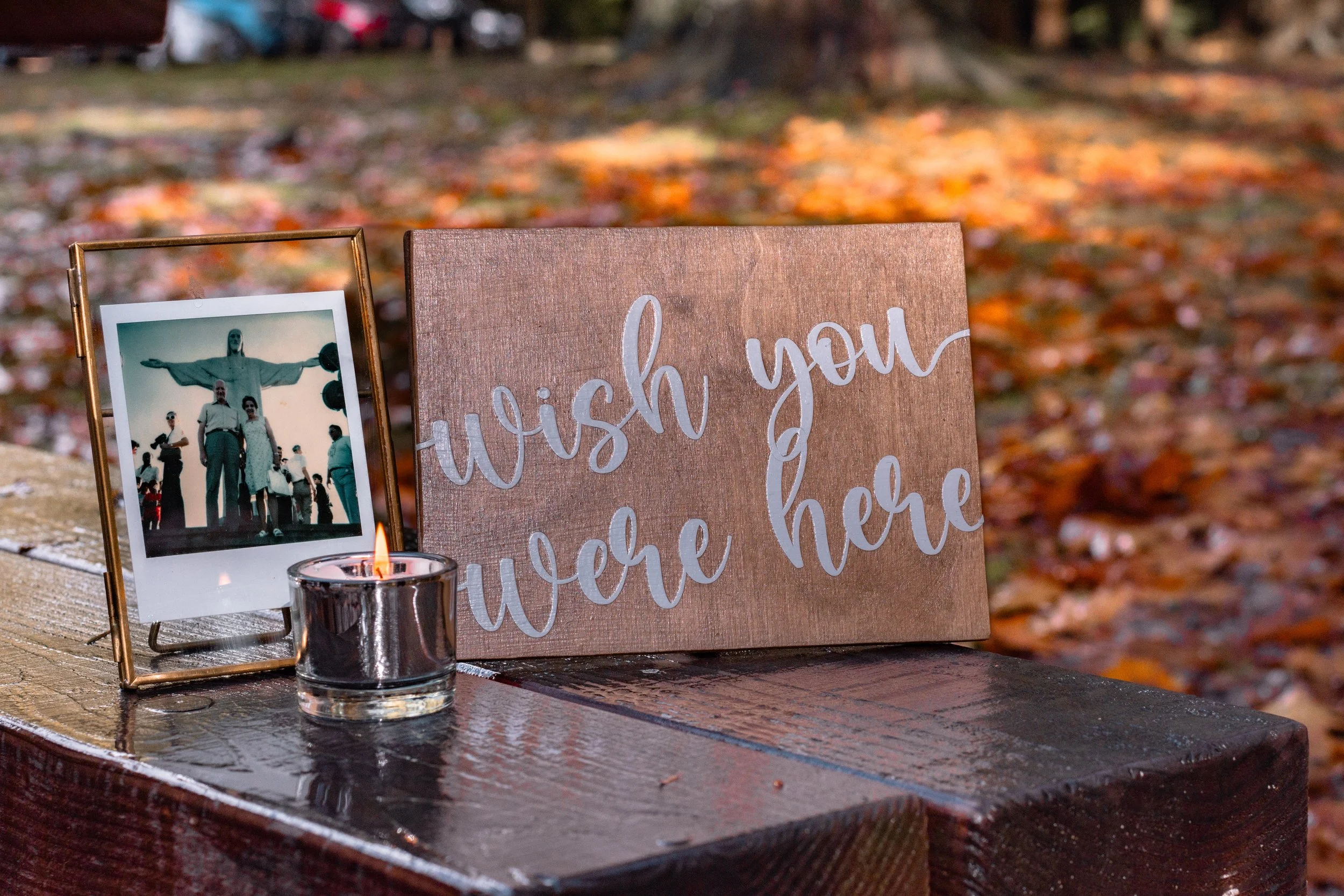 Wish you Were Here sign for hire - Mae & Maple