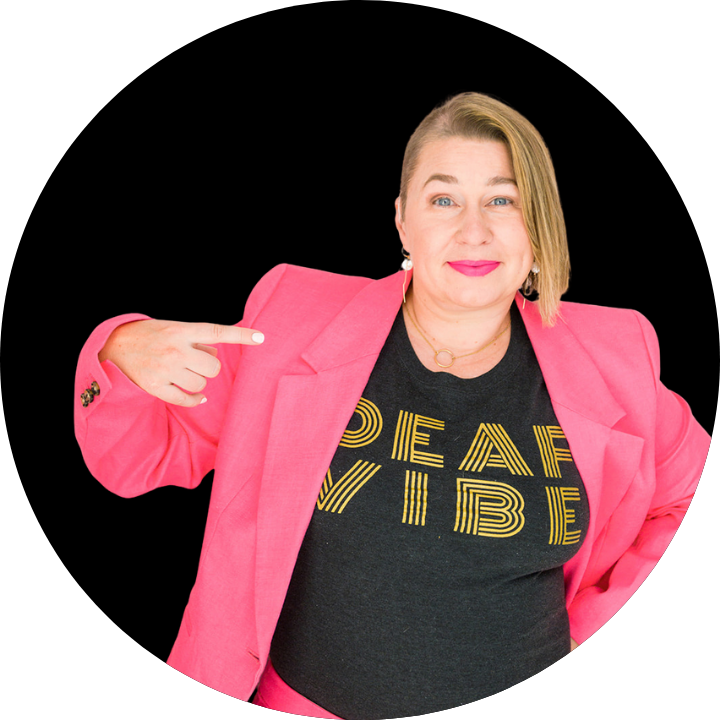 Erin Perkins, CEO of Mabely Q and a deafblind accessibility educator