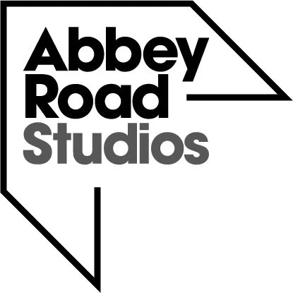 Logo for Abbey Road Studios with stylized speech bubble design.