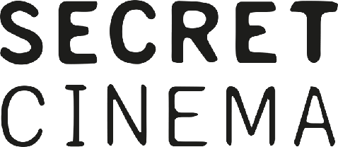 The words 'SECRET CINEMA' written in black font on a white background.