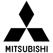 Mitsubishi logo featuring three black diamond shapes and the company name beneath.