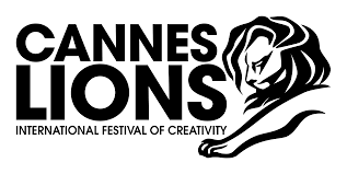 Cannes Lions logo with text and a lion's head illustration
