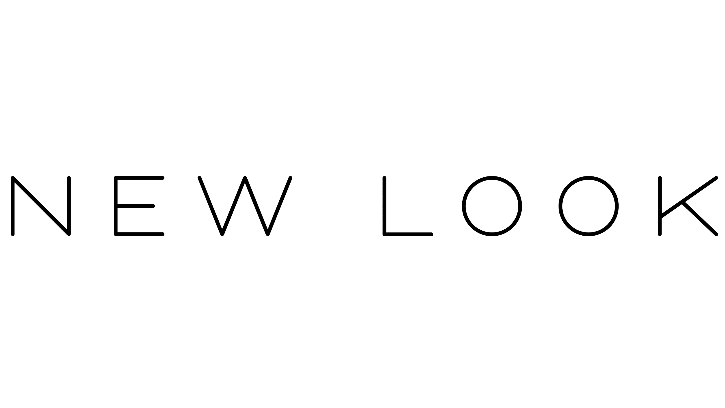 Neon sign reading 'NEW LOOK' in uppercase letters.