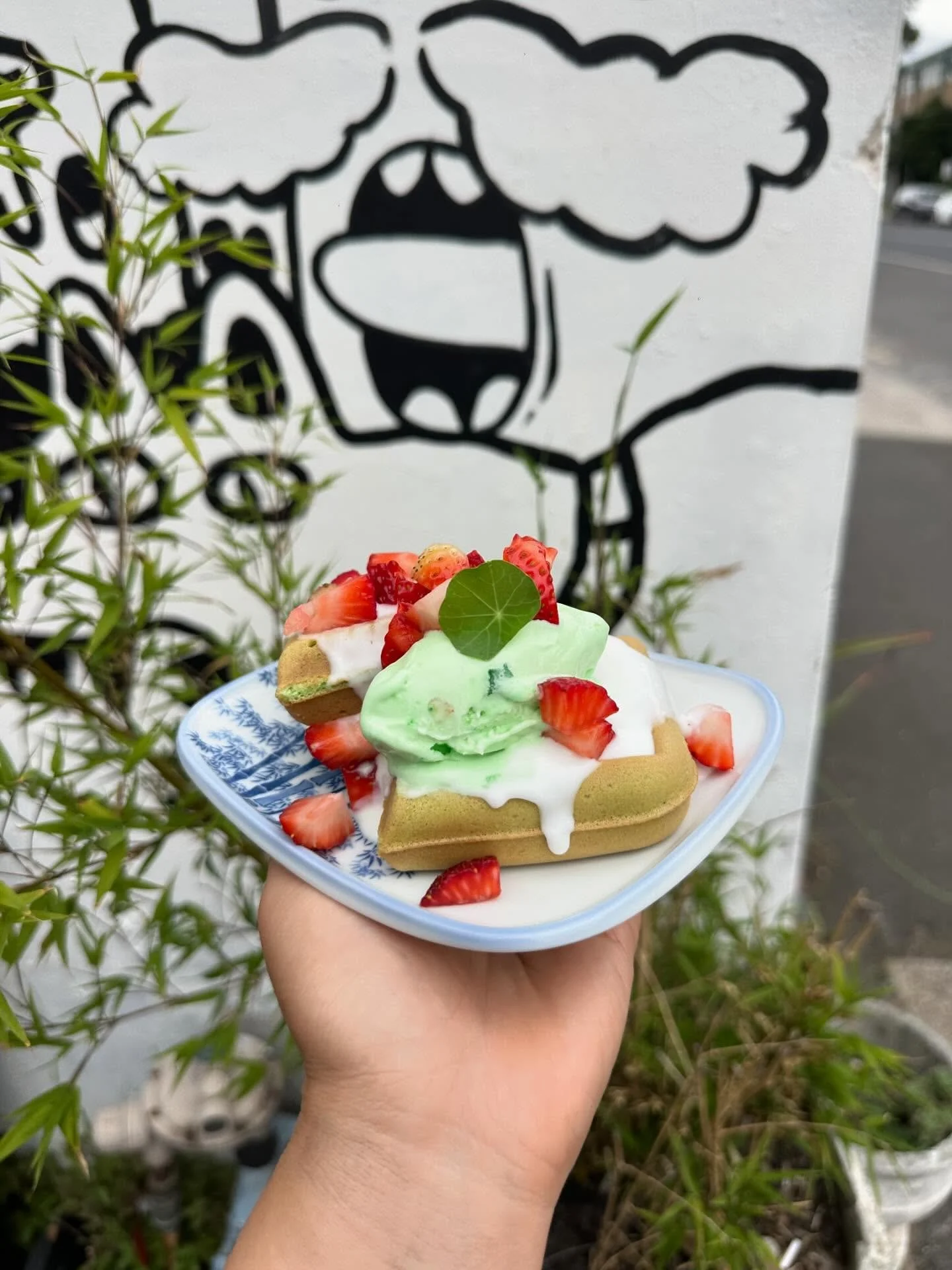 Hieu made the most fucked up dessert ever and you can eat it TONIGHT!!! 

✨Pandan waffles with salted coconut cream with @karitongelato.au buko pandan Icecream and strawberry bits 🍓

Cant believe this is gonna be the last pho night for 2025 😭😭😭 p