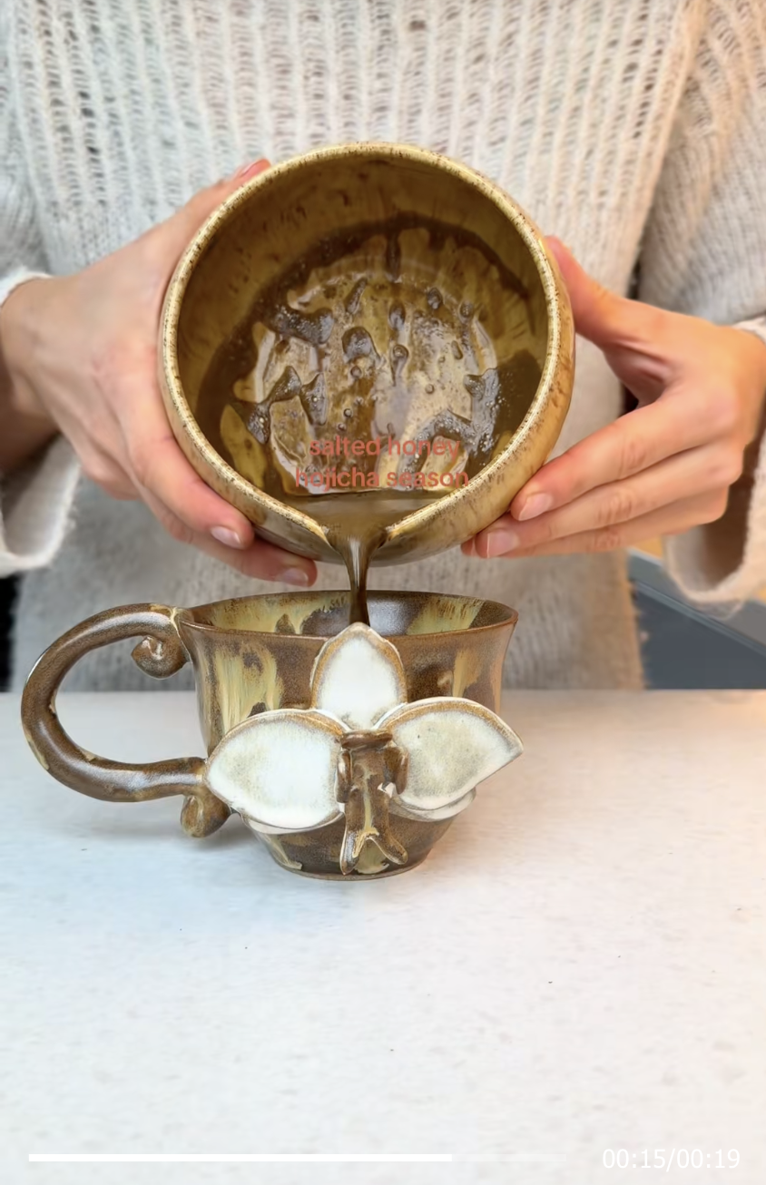 Salted Honey Hojicha Latte: Roasted, Sweet &amp; Perfectly Balanced
