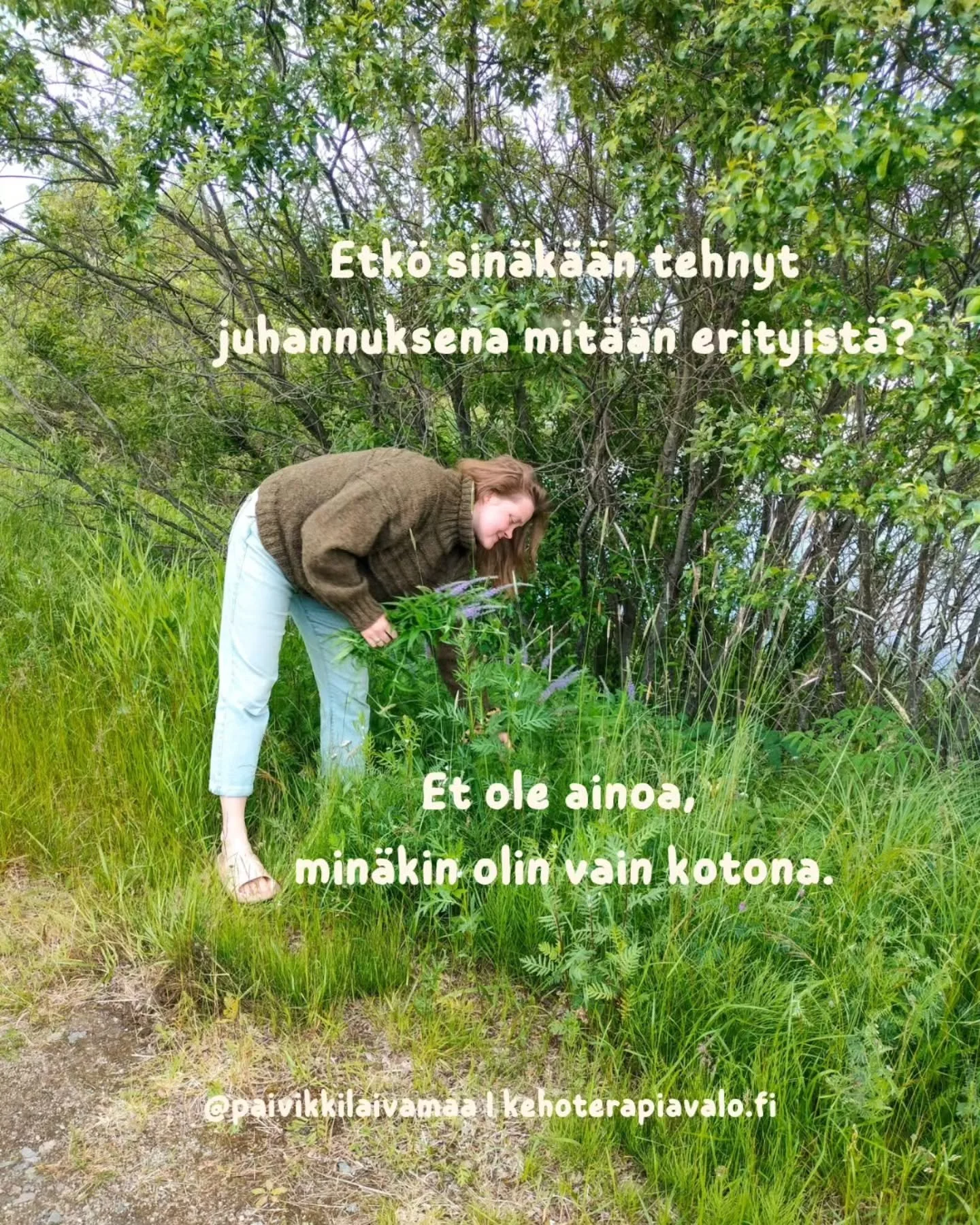 Juhlapyhiin liittyy helposti painetta. Pit&auml;isi tehd&auml; sit&auml; ja t&auml;t&auml; ja l&auml;hte&auml; vaikka minne.
Ett&auml; onko oikein mik&auml;&auml;n tai kukaan, jos ei ole jotain erityist&auml; suunnitteilla.

Mekin mietittiin l&auml;h