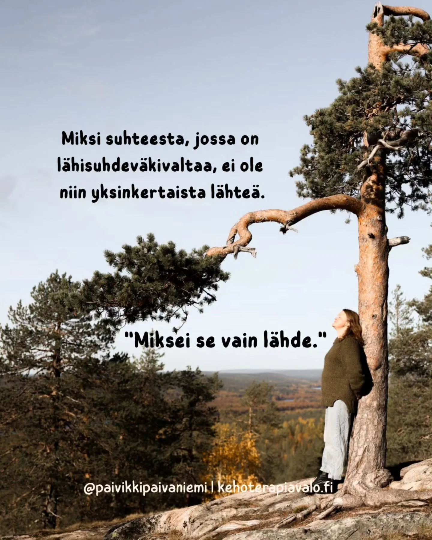 Toivottavasti jokainen lukisi t&auml;m&auml;n, oli sitten itsell&auml;&auml;n kokemusta l&auml;hisuhdev&auml;kivallasta tai ei.

Ja viel&auml; suotavampaa, jos on silt&auml; onnistunut s&auml;&auml;stym&auml;&auml;n. Tieto voisi lis&auml;t&auml; empa
