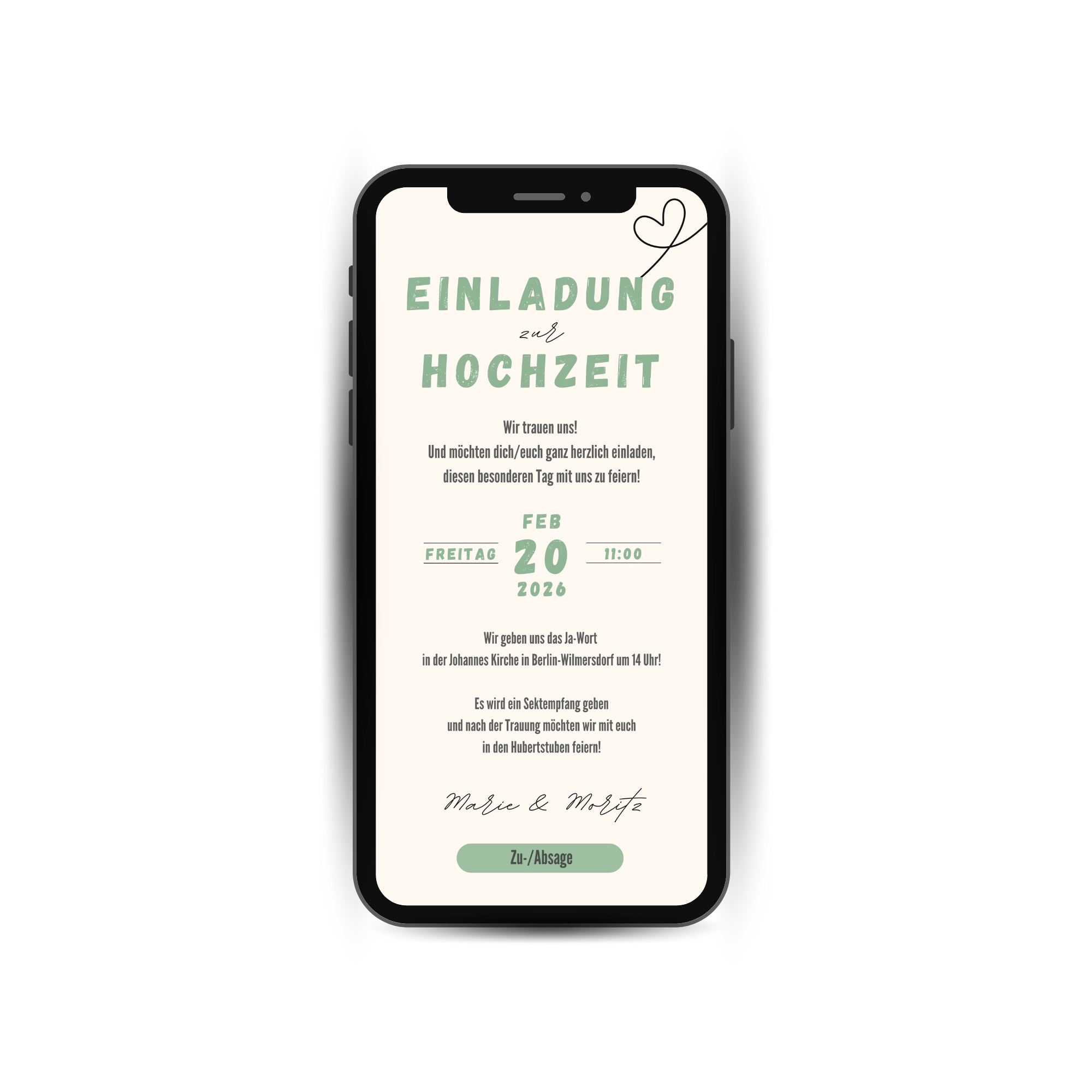 Digitale Hochzeit Einladung - Hochzeitseinladung Einladungskarte, personalisiert und individuell gestaltet mit Foto und Text  Einladungskarte online einfach selbst gestalten und bequem per Whatsap.png