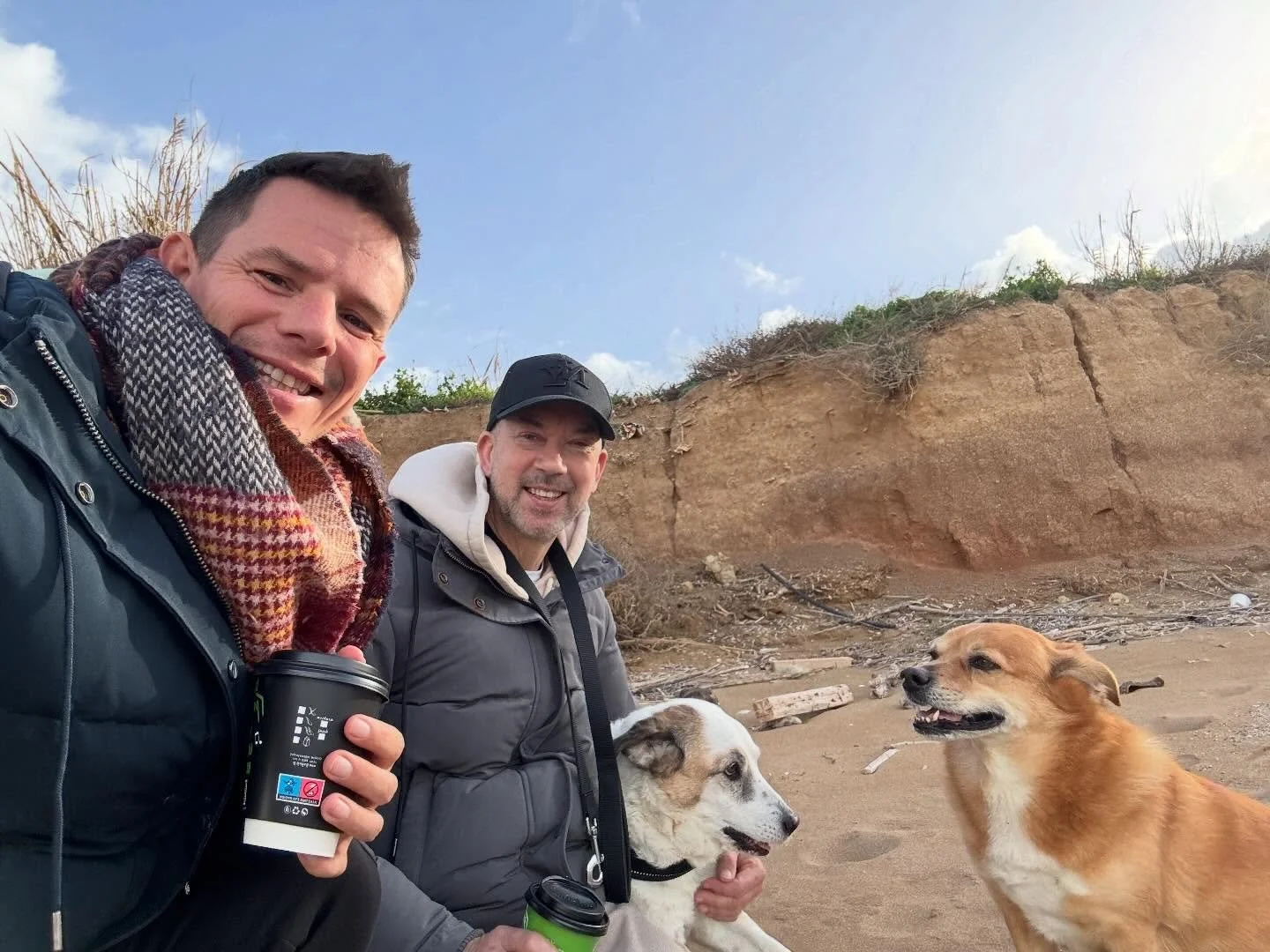 Love my home &amp; family ❤️🏡👨&zwj;❤️&zwj;👨🐕🌊🌅

#wintering #doggyfamily #gaymenfamily #cretewinter #familytime