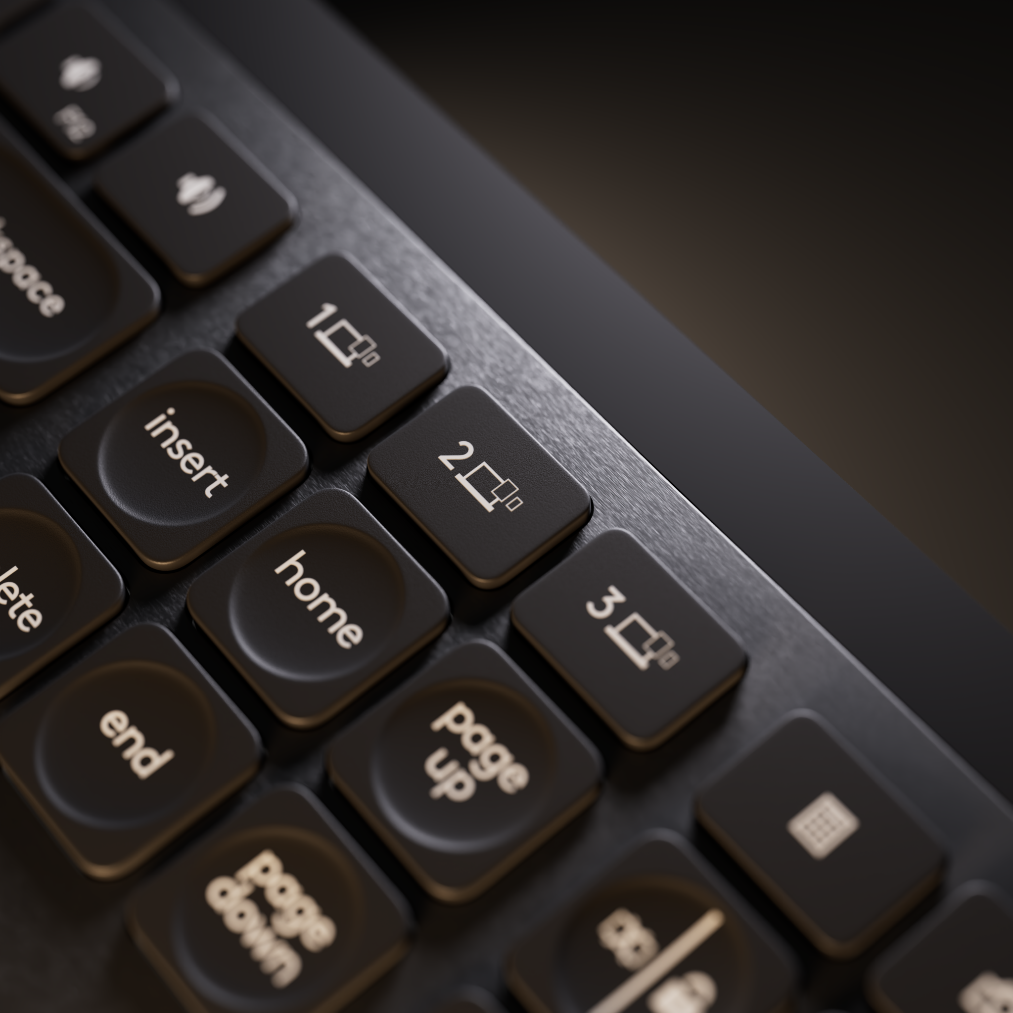 Clavier d'ordinateur avec touches 'insert', 'home', 'page up', 'page down' et 'end' visible.