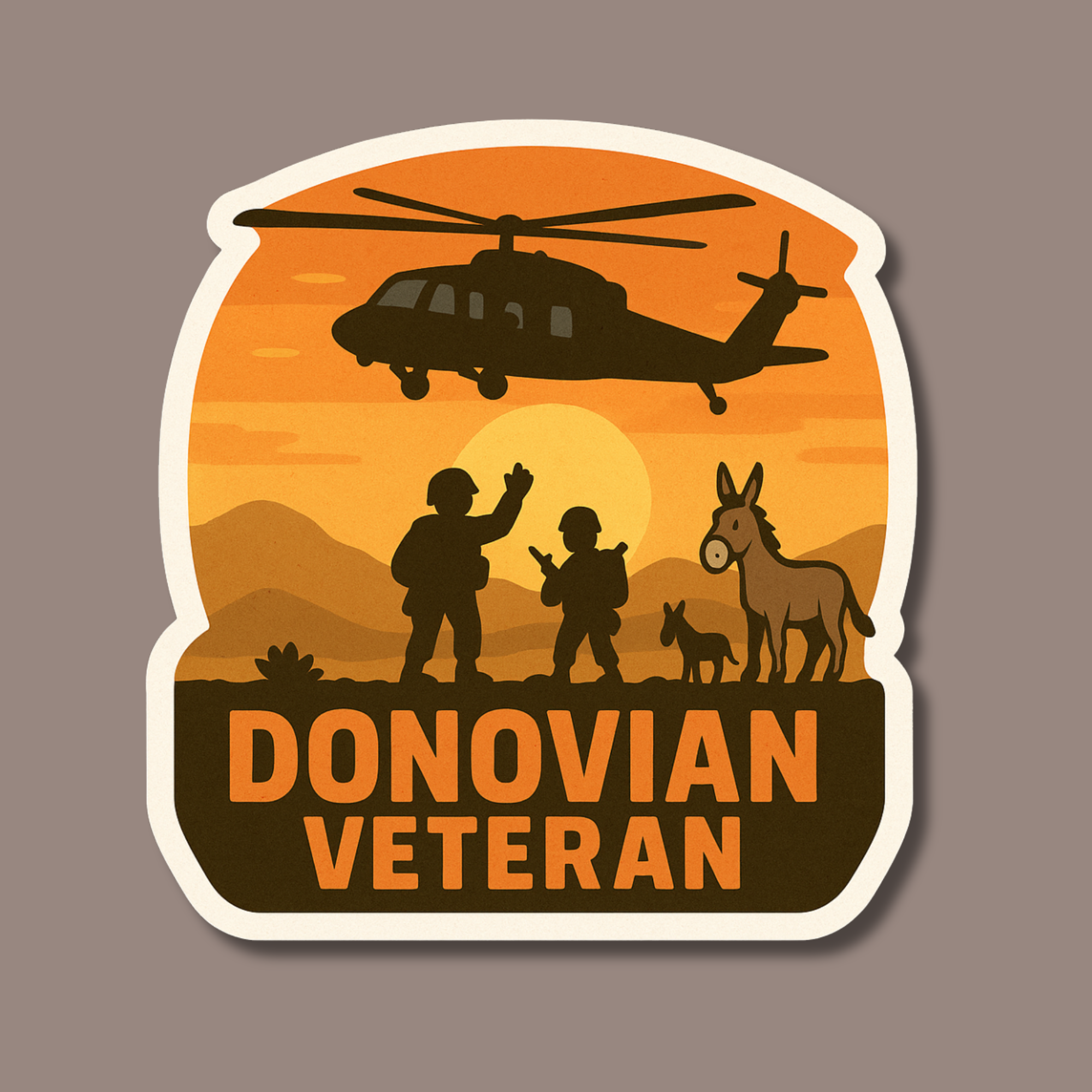 Donovian Veteran Sticker