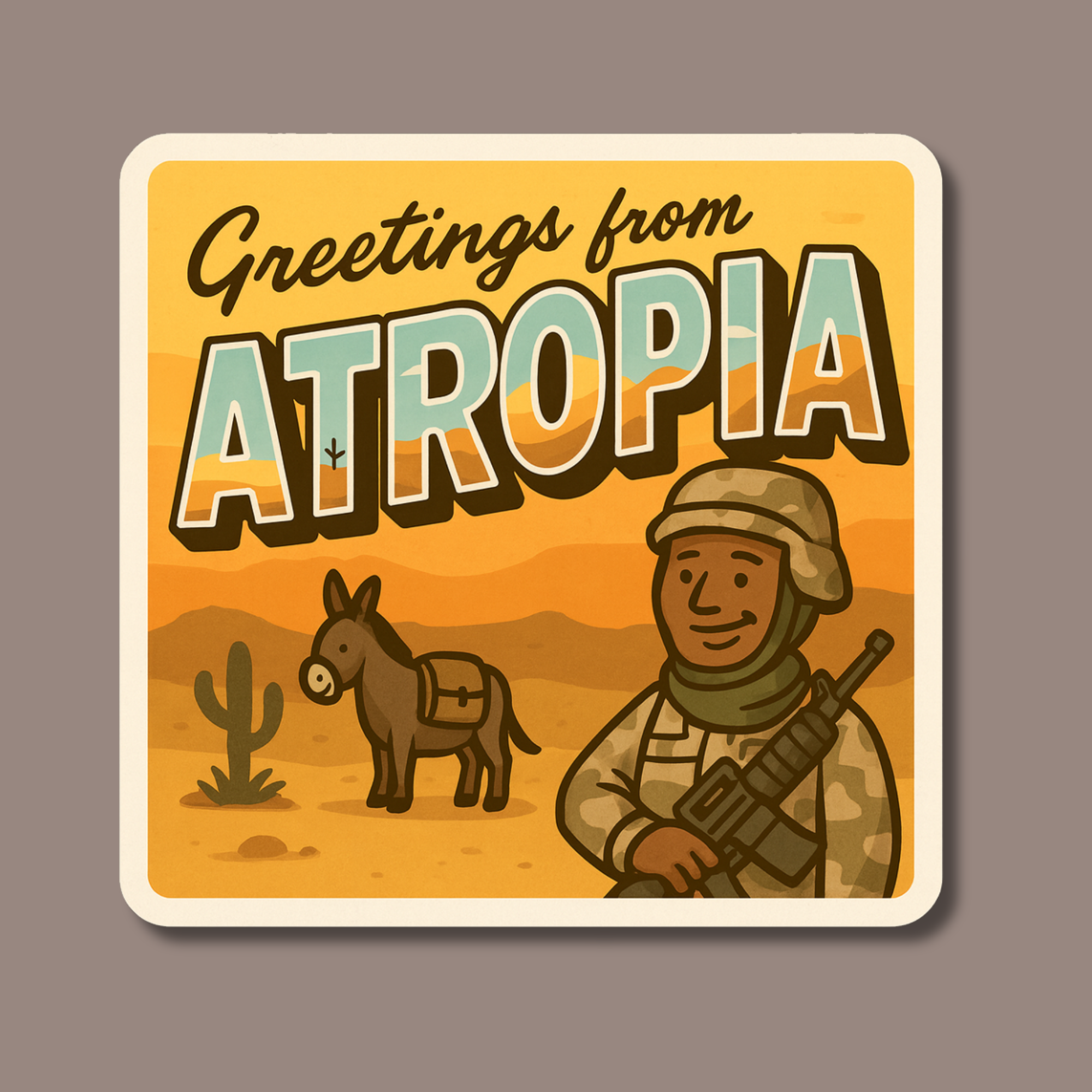 Greetings from Atropia Sticker