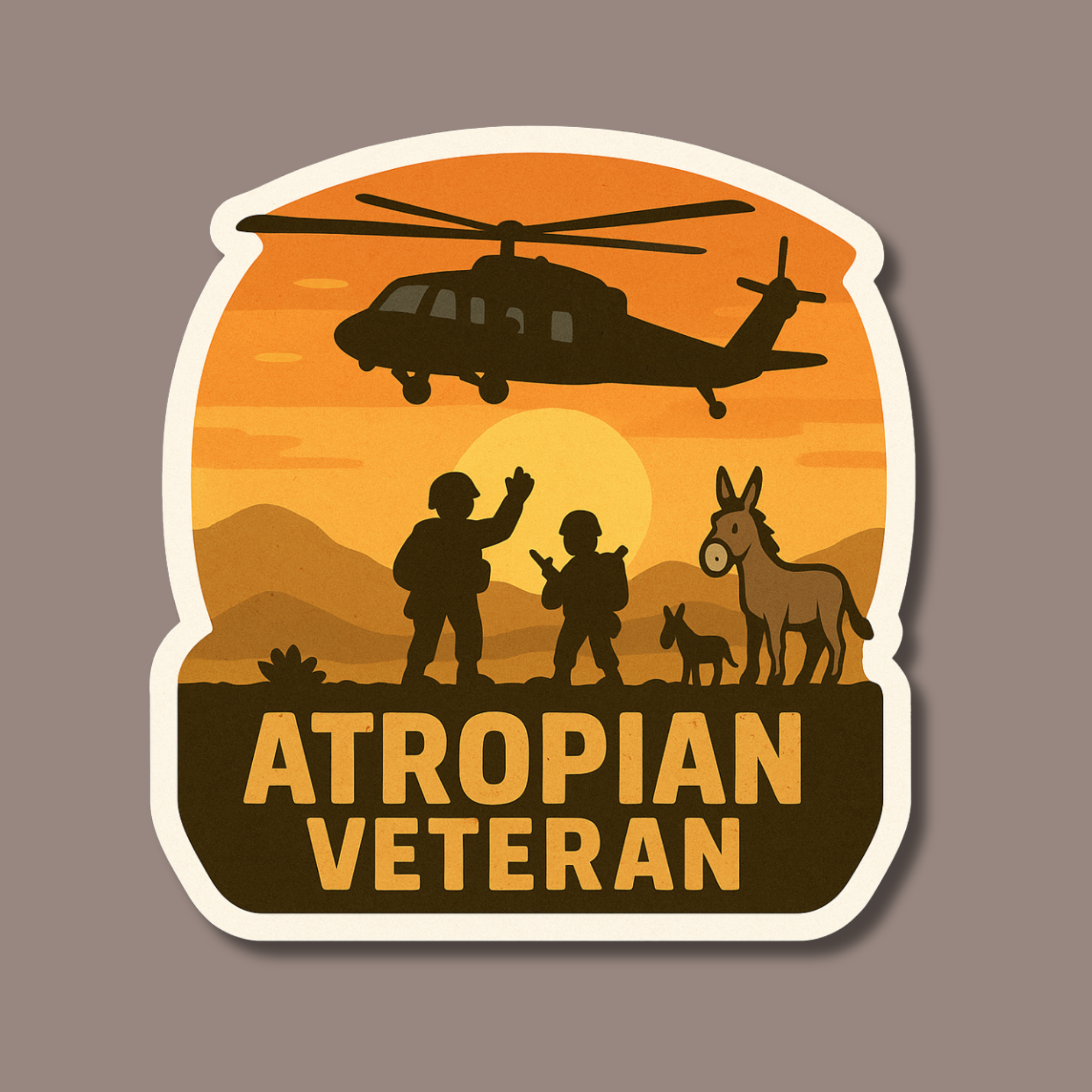 Atropian Veteran Sticker
