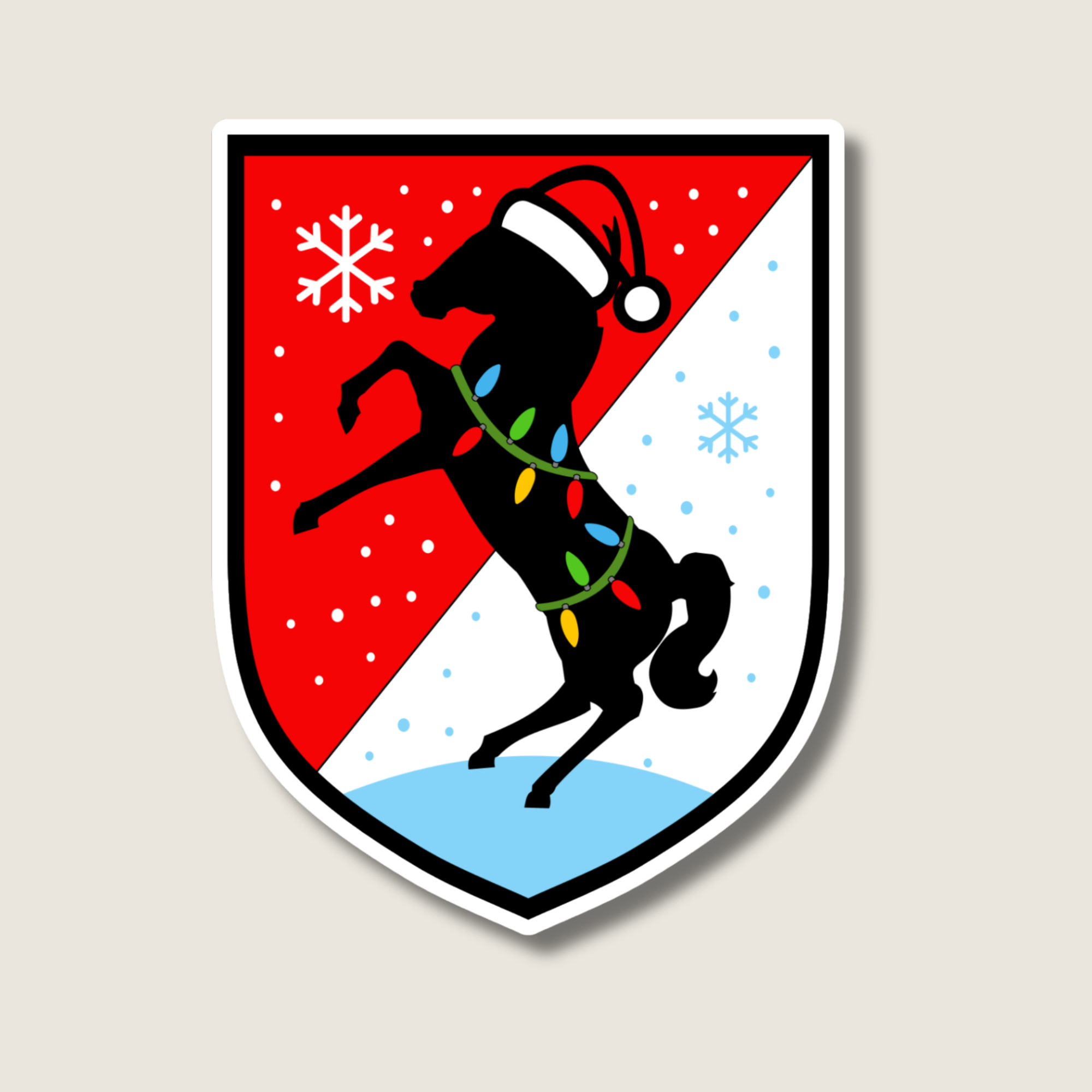 Blackhorse Christmas Sticker