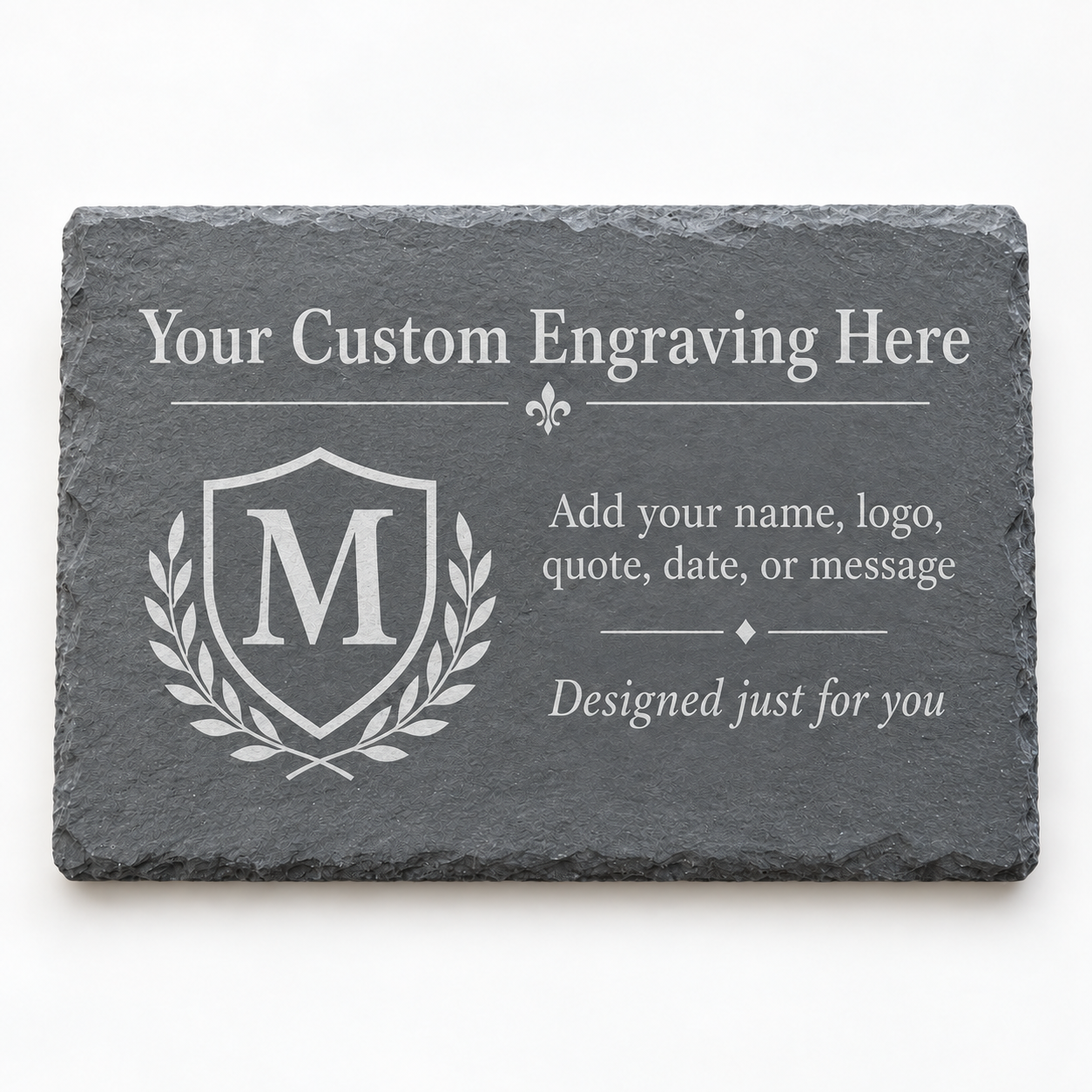 Custom Engraved Slate Platter