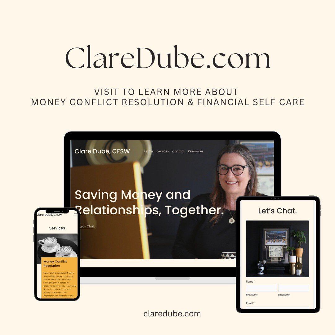Find the clarity you have been looking for.

Everything you need to know about Money Conflict Resolution and Financial Self Care, and how we can work together. 

ClareDube.com