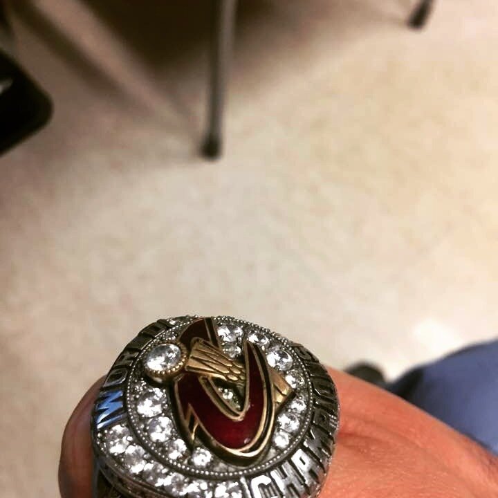 2017, borrowed the Champion's ring for the photo #lebronjames #Urologycenteroforangecounty #UCOC #urologycenteroc #nba #menfashion #championsring #wearethechampions