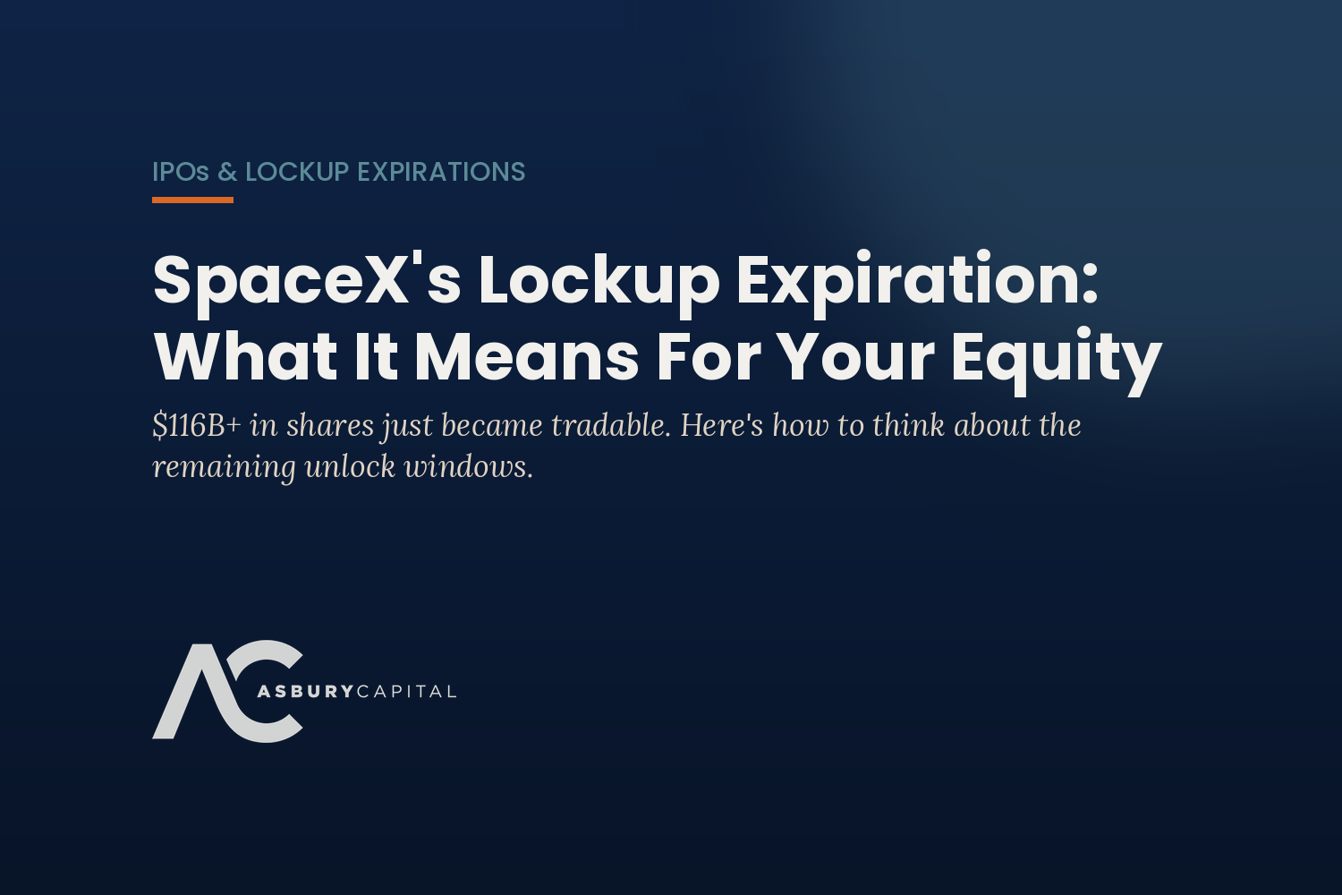 SpaceX’s Lockup Expiration Just Started. Here’s What to Do With Your Shares.