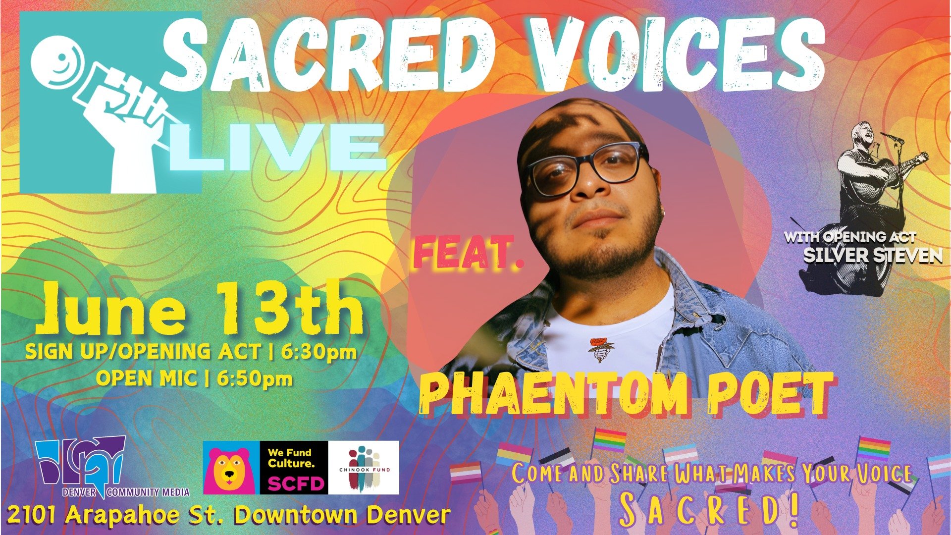 Sacred Voices LIVE June Open Mic!