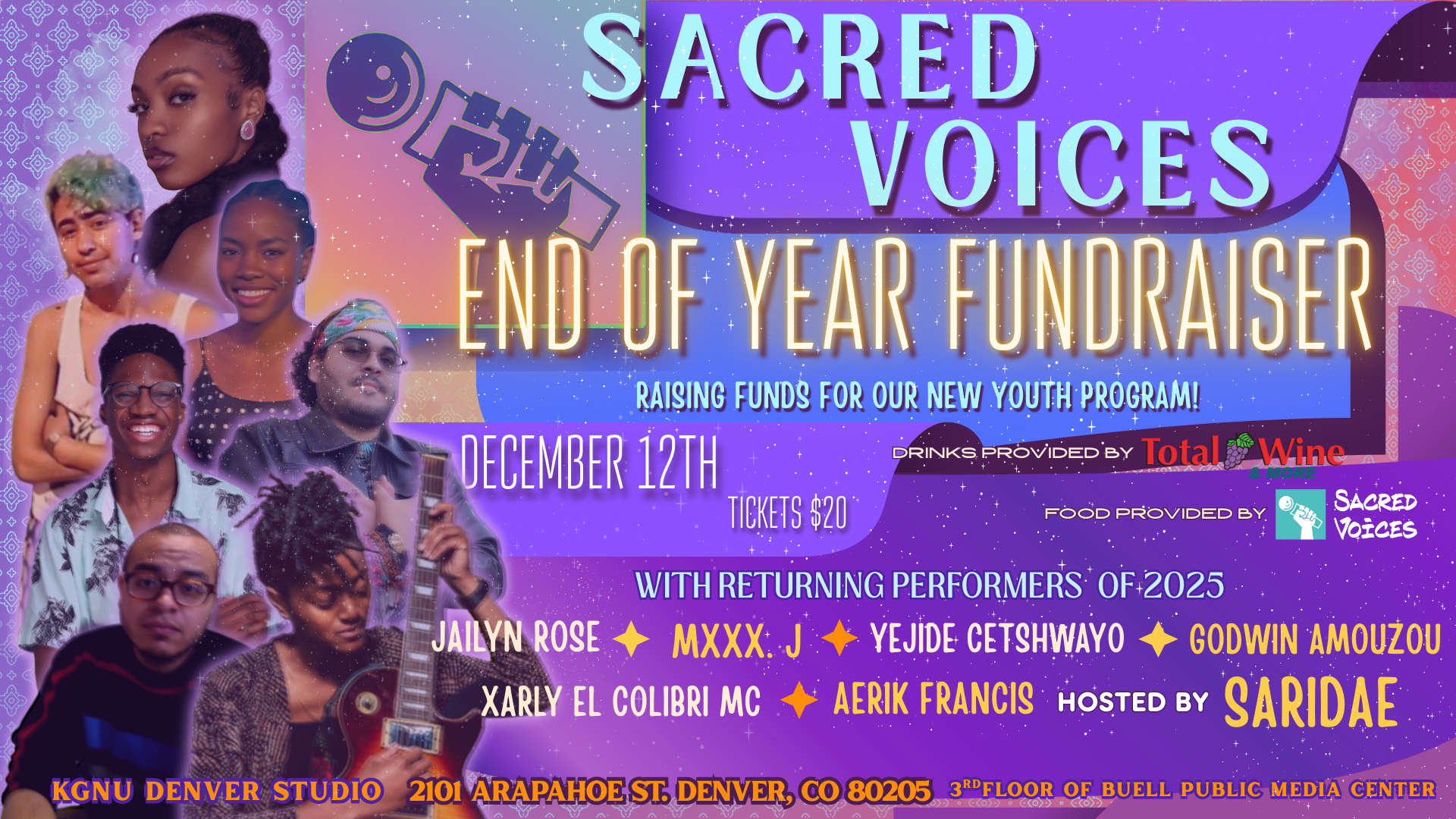 Sacred Voices’ End of Year Fundraiser